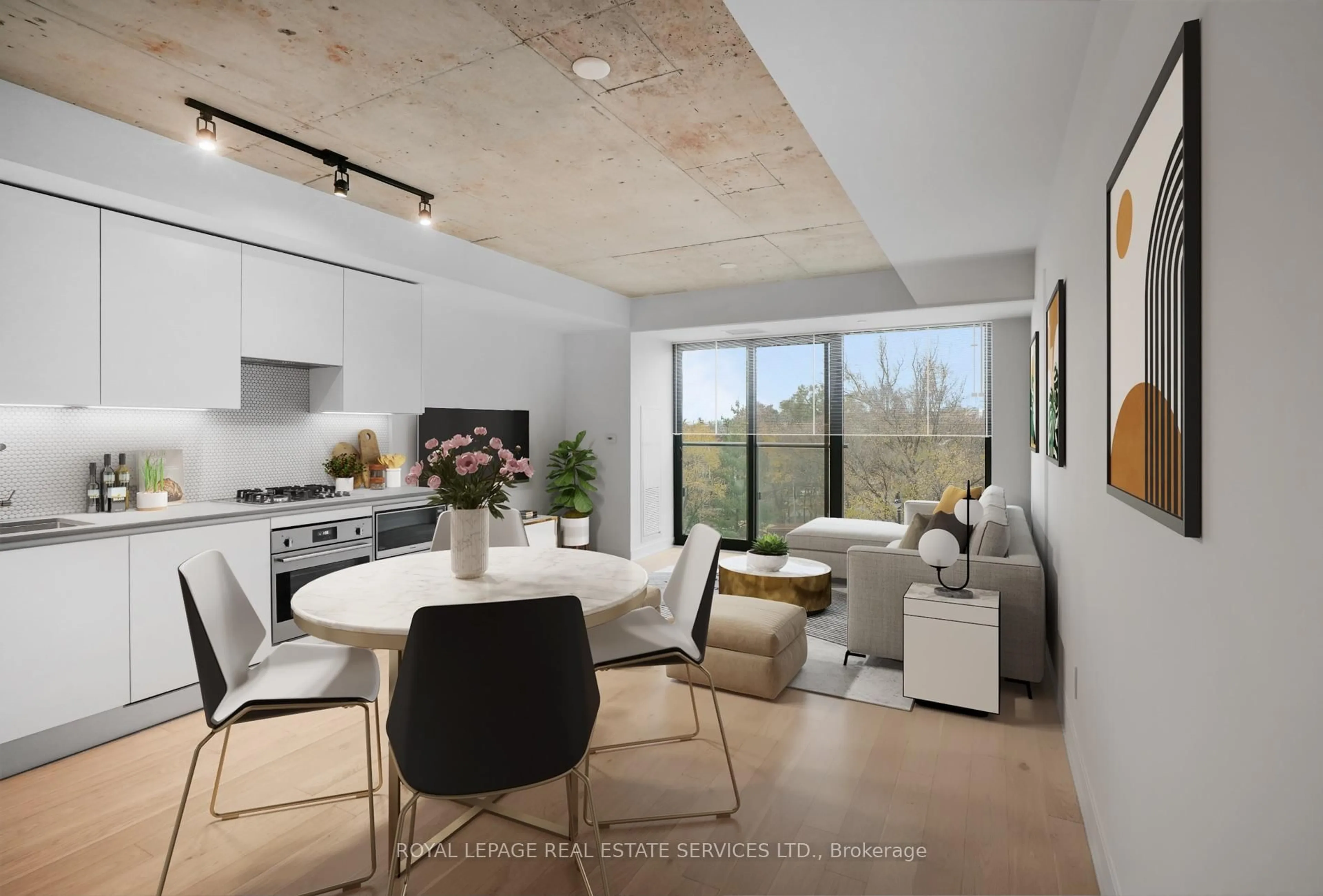 Open concept kitchen, unknown for 2720 Dundas St #302, Toronto Ontario M6P 1Y2