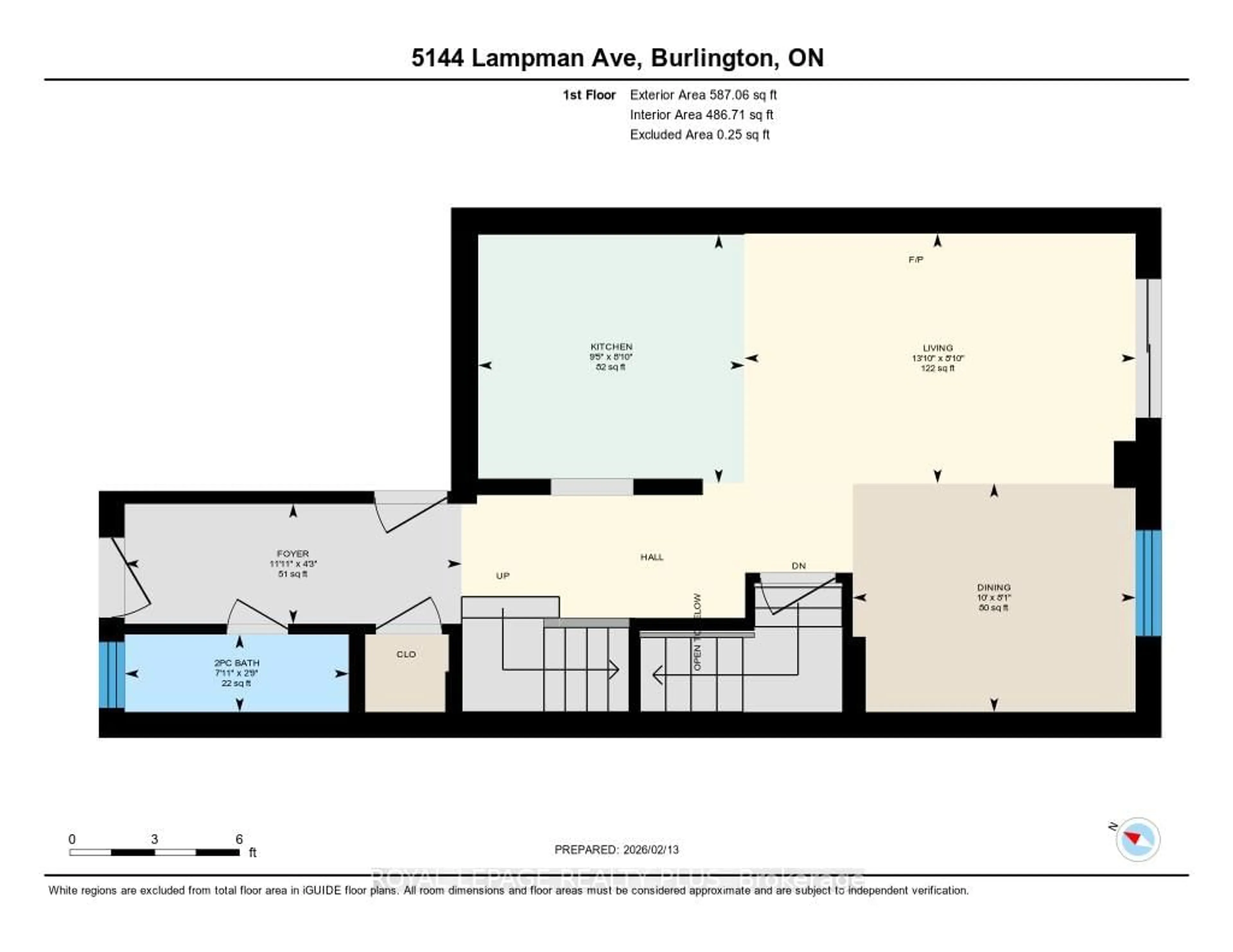 Floor plan for 5144 Lampman Ave, Burlington Ontario L7L 6L1