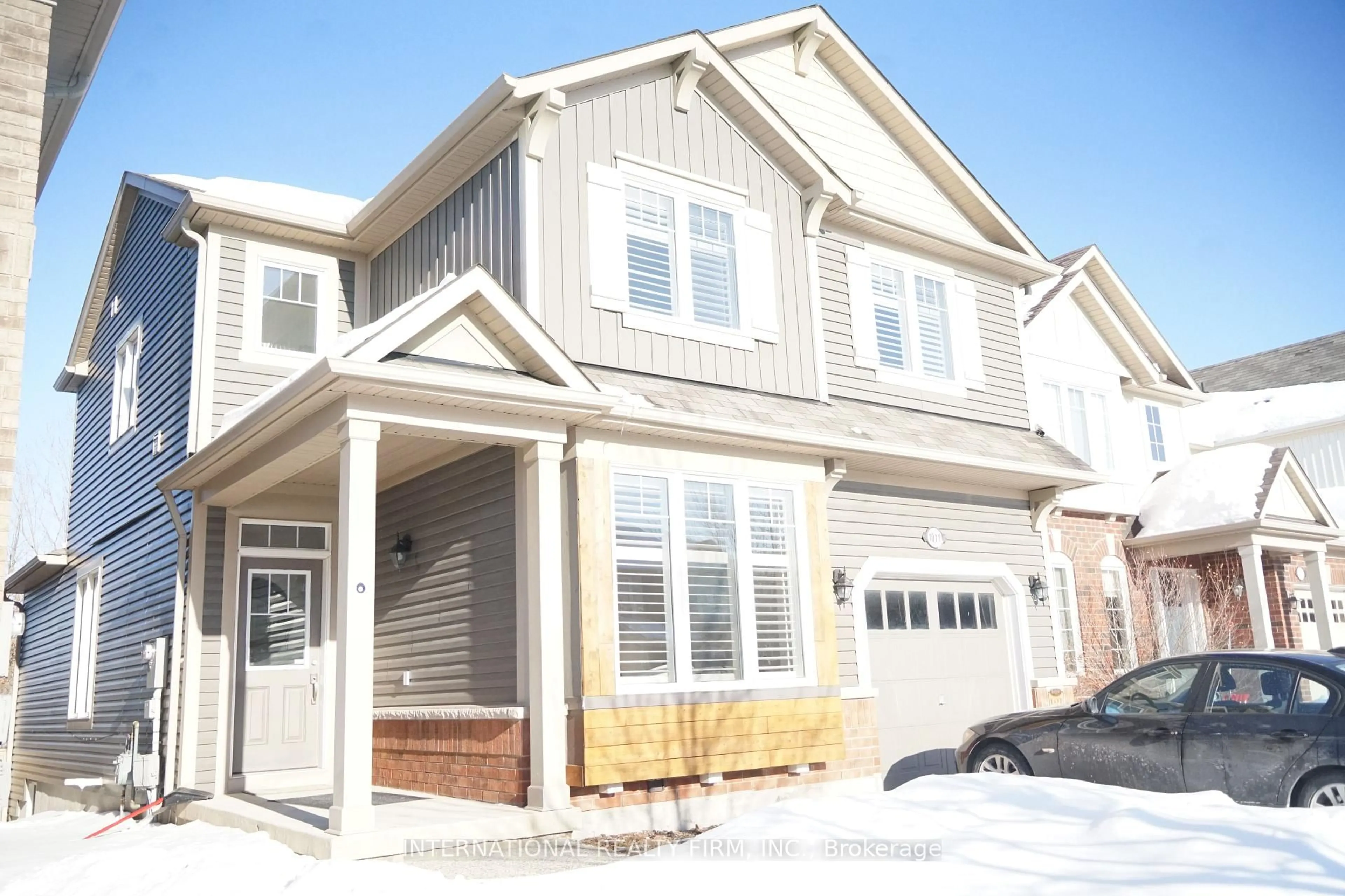 Home with vinyl exterior material, street for 1011 Leger Way, Milton Ontario L9T 8B4