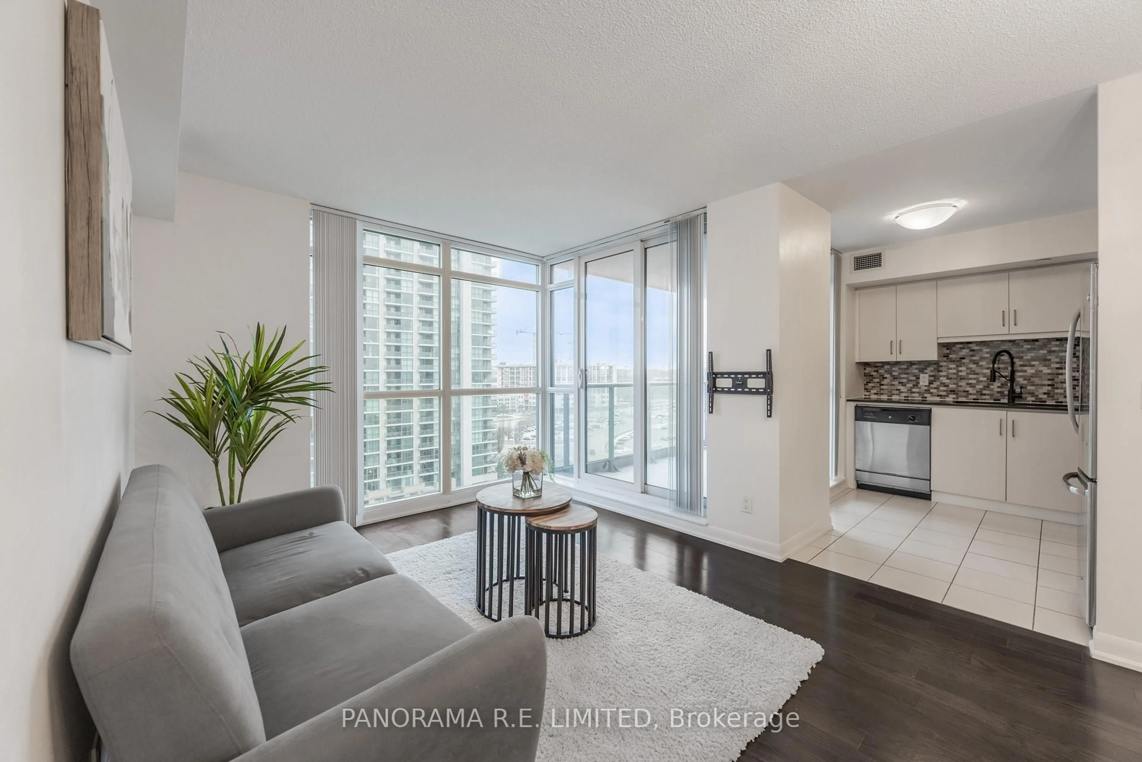 Living room with furniture, unknown for 215 Sherway Gardens Rd #1207, Toronto Ontario M9C 0A4