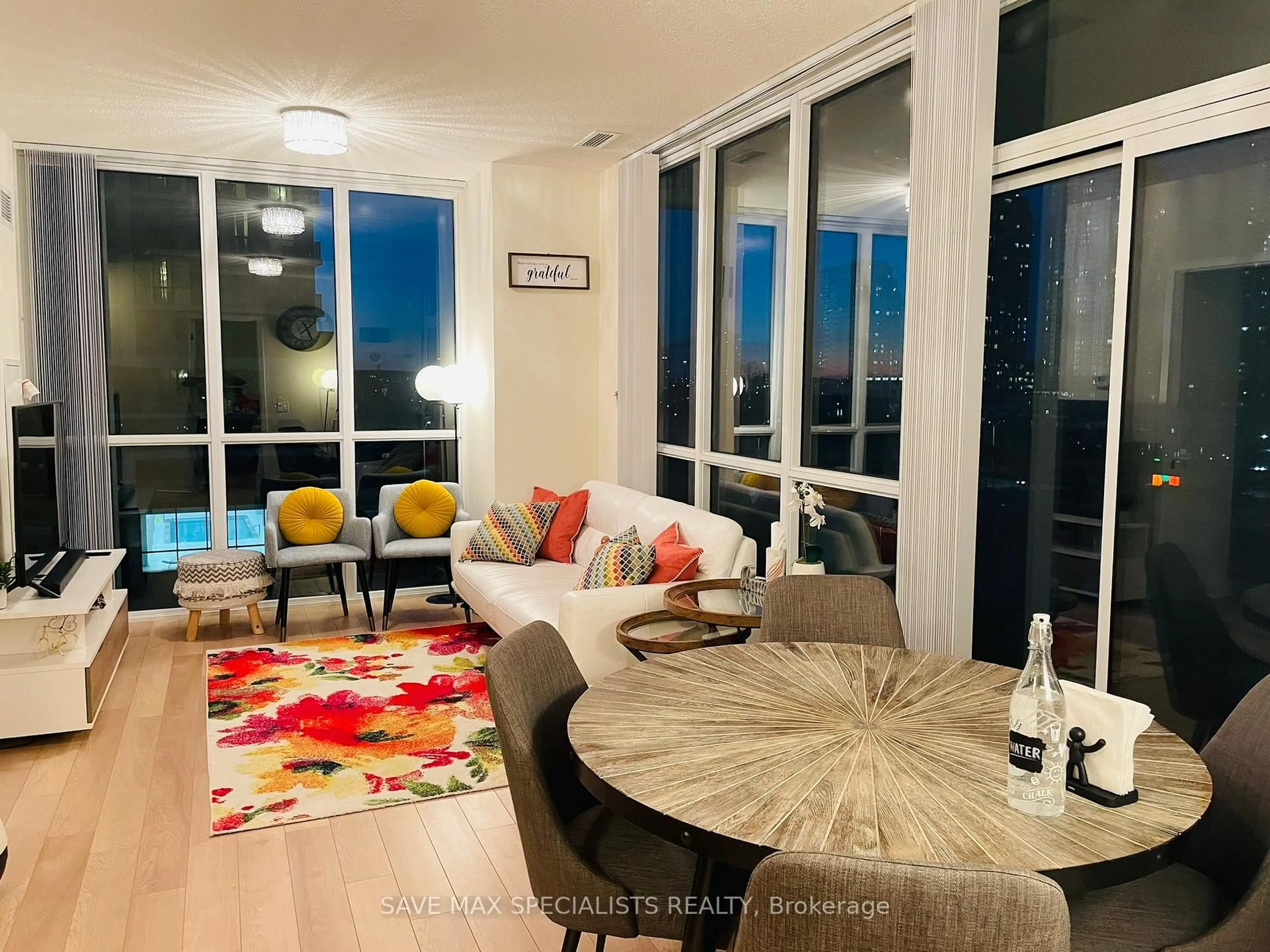 Living room with furniture, unknown for 3975 Grand Park Dr #609, Mississauga Ontario L5B 0K4