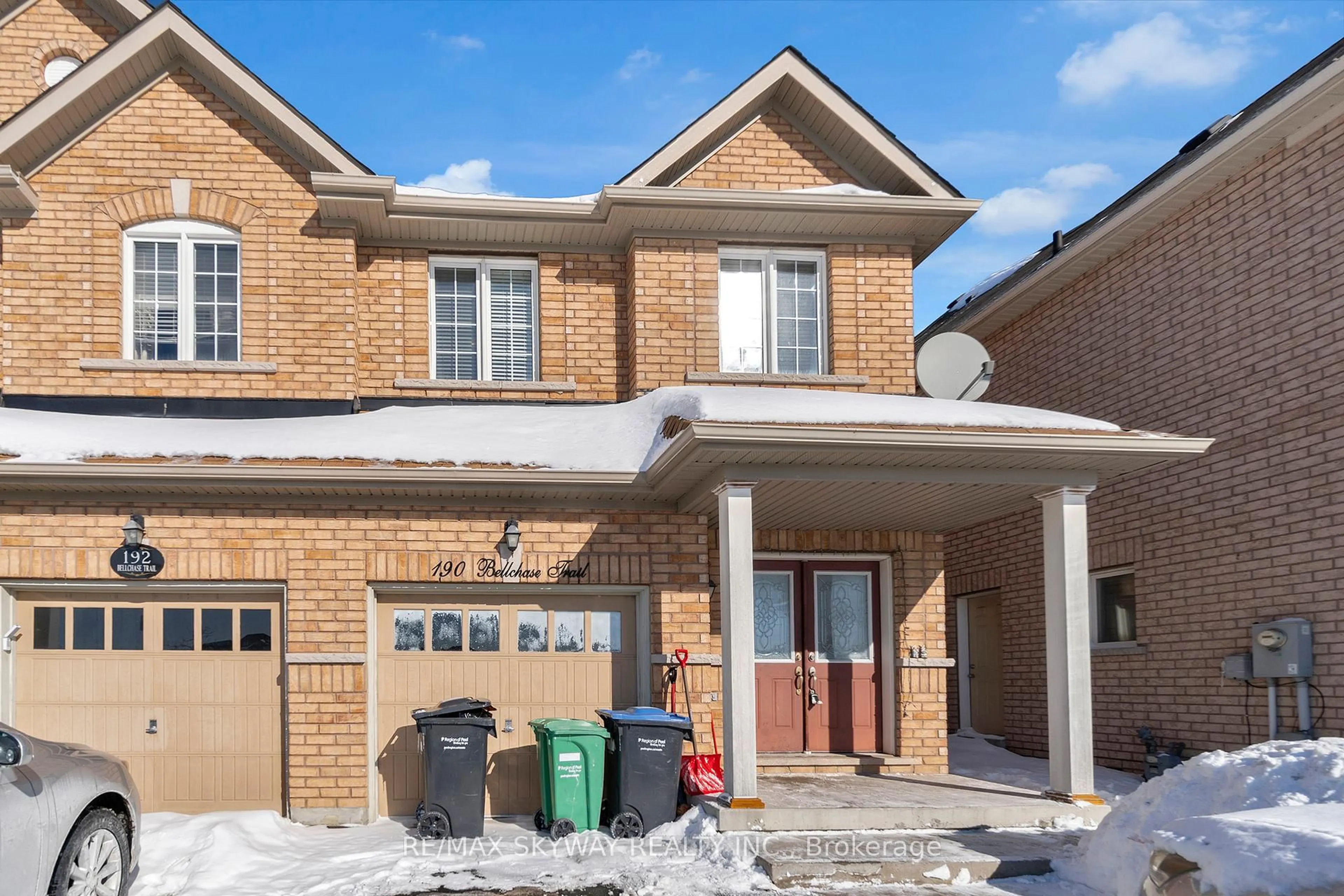 Home with brick exterior material, street for 190 Bellchase Tr, Brampton Ontario L6P 3R9