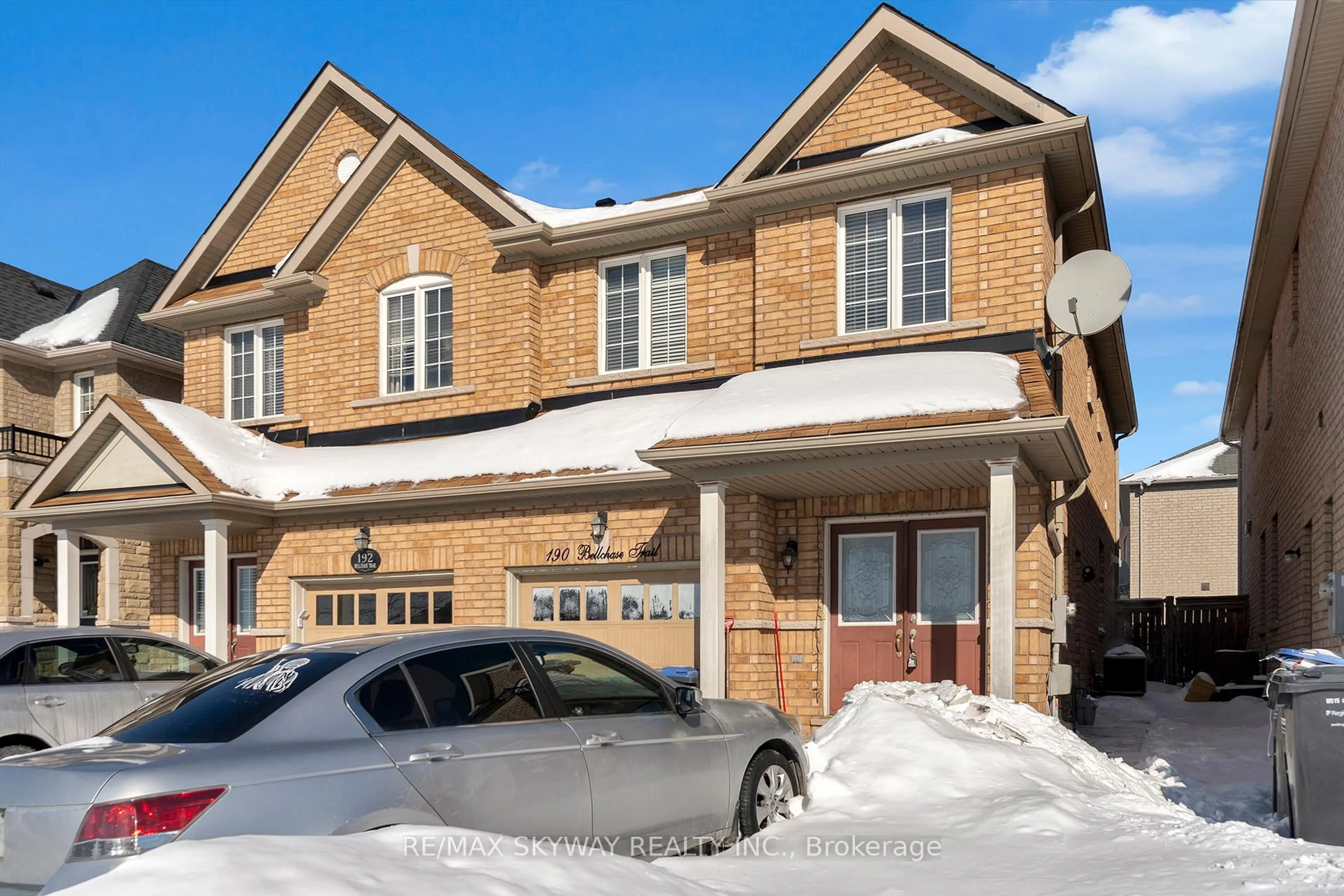 Home with brick exterior material, street for 190 Bellchase Tr, Brampton Ontario L6P 3R9