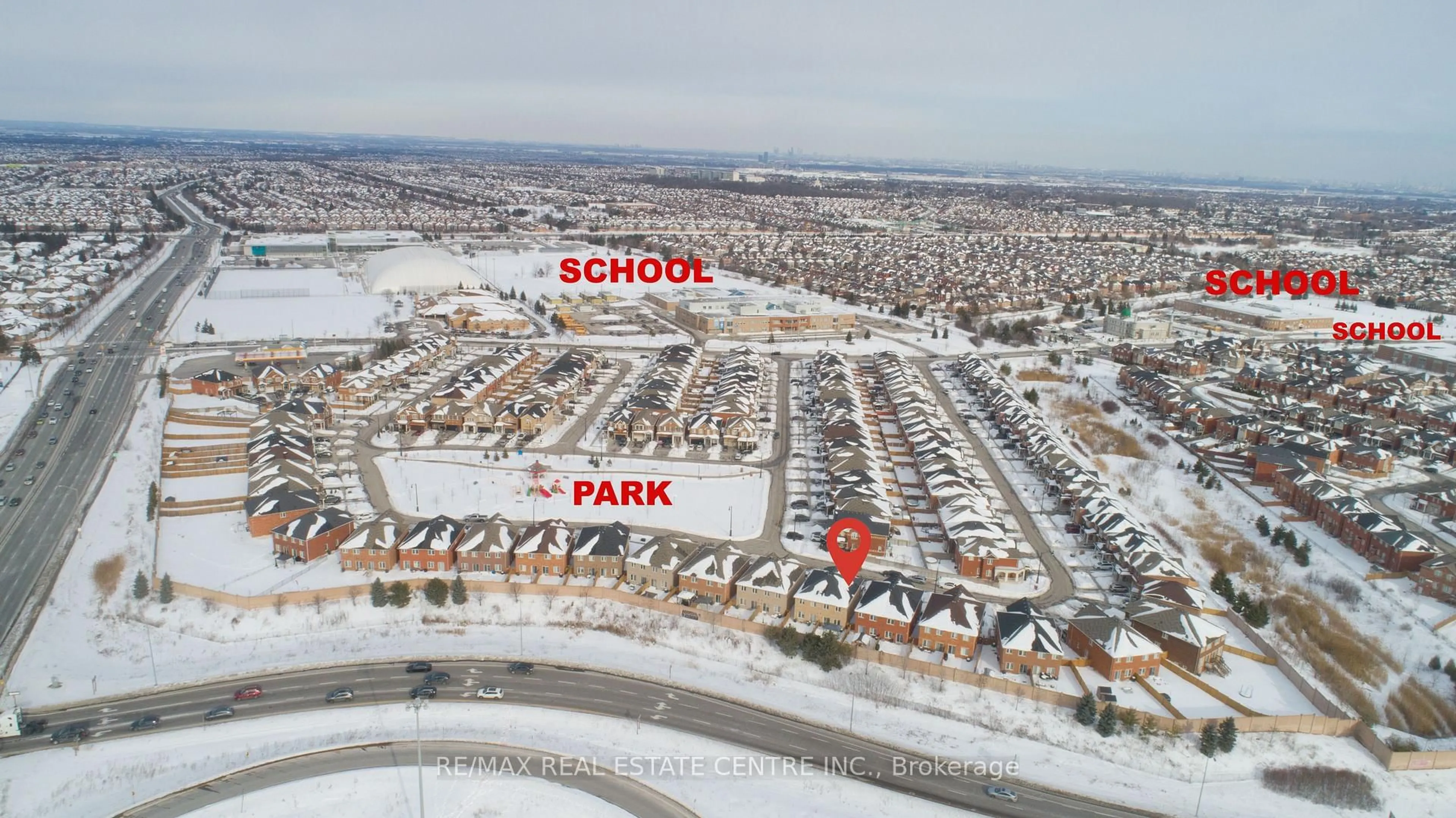 A pic from outside/outdoor area/front of a property/back of a property/a pic from drone, street for 64 Cookview Dr, Brampton Ontario L6R 3T6