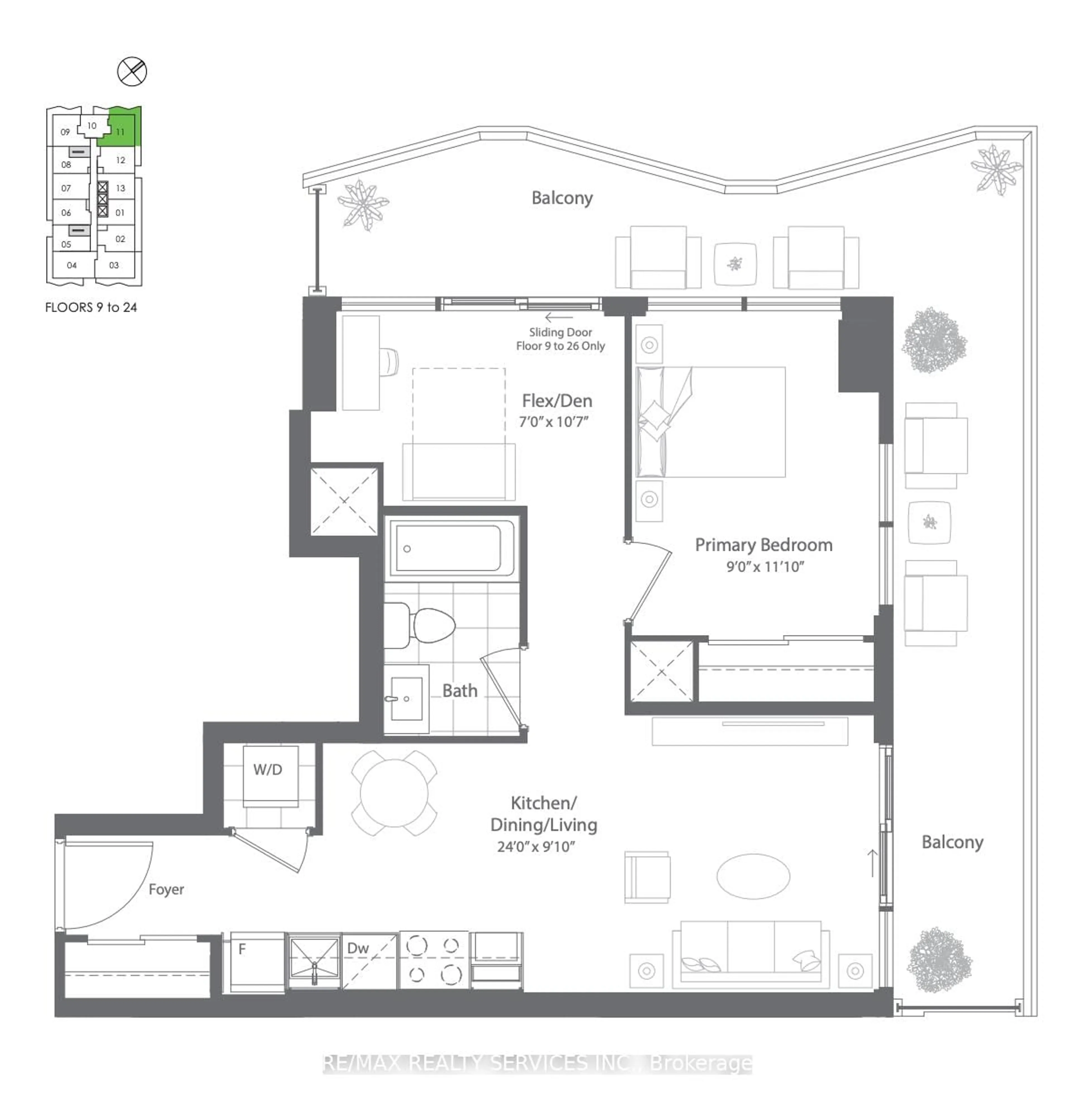 Floor plan for 260 Malta Ave #11, Brampton Ontario L6Y 6L7
