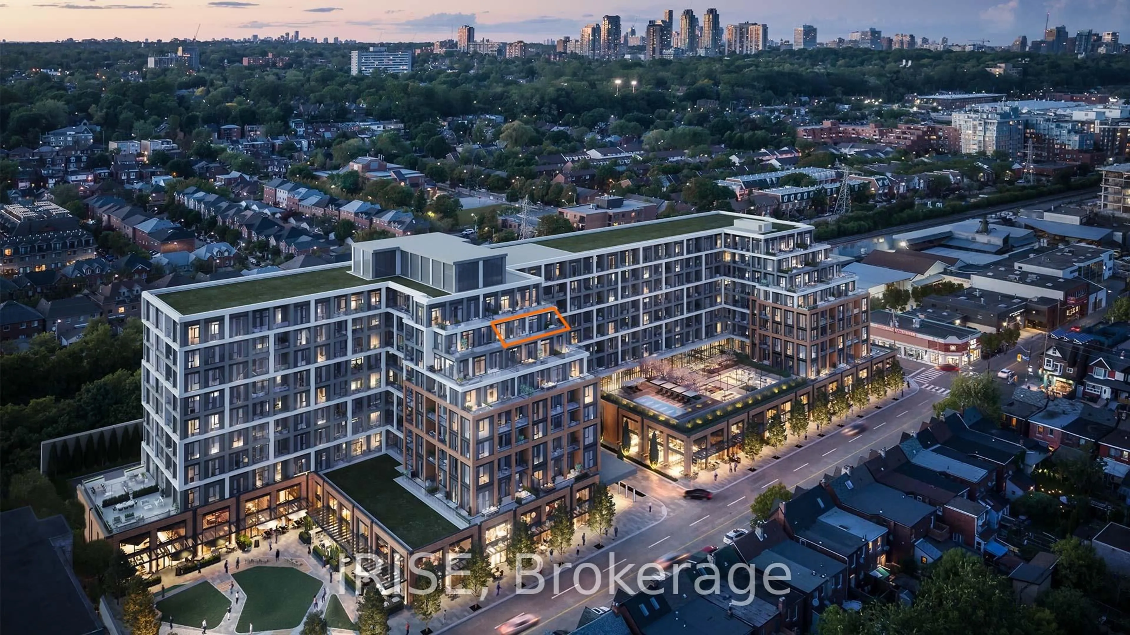 A pic from outside/outdoor area/front of a property/back of a property/a pic from drone, city buildings view from balcony for 858 Dupont St, Toronto Ontario A1A 1A1