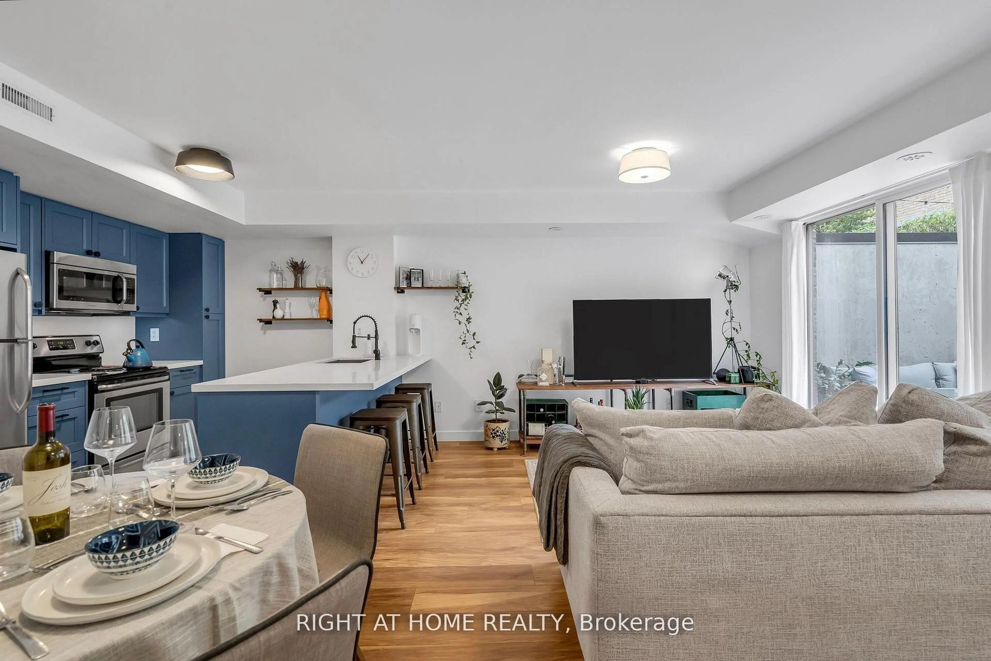 Living room with furniture, unknown for 12 Foundry Ave #146, Toronto Ontario M6H 0A7