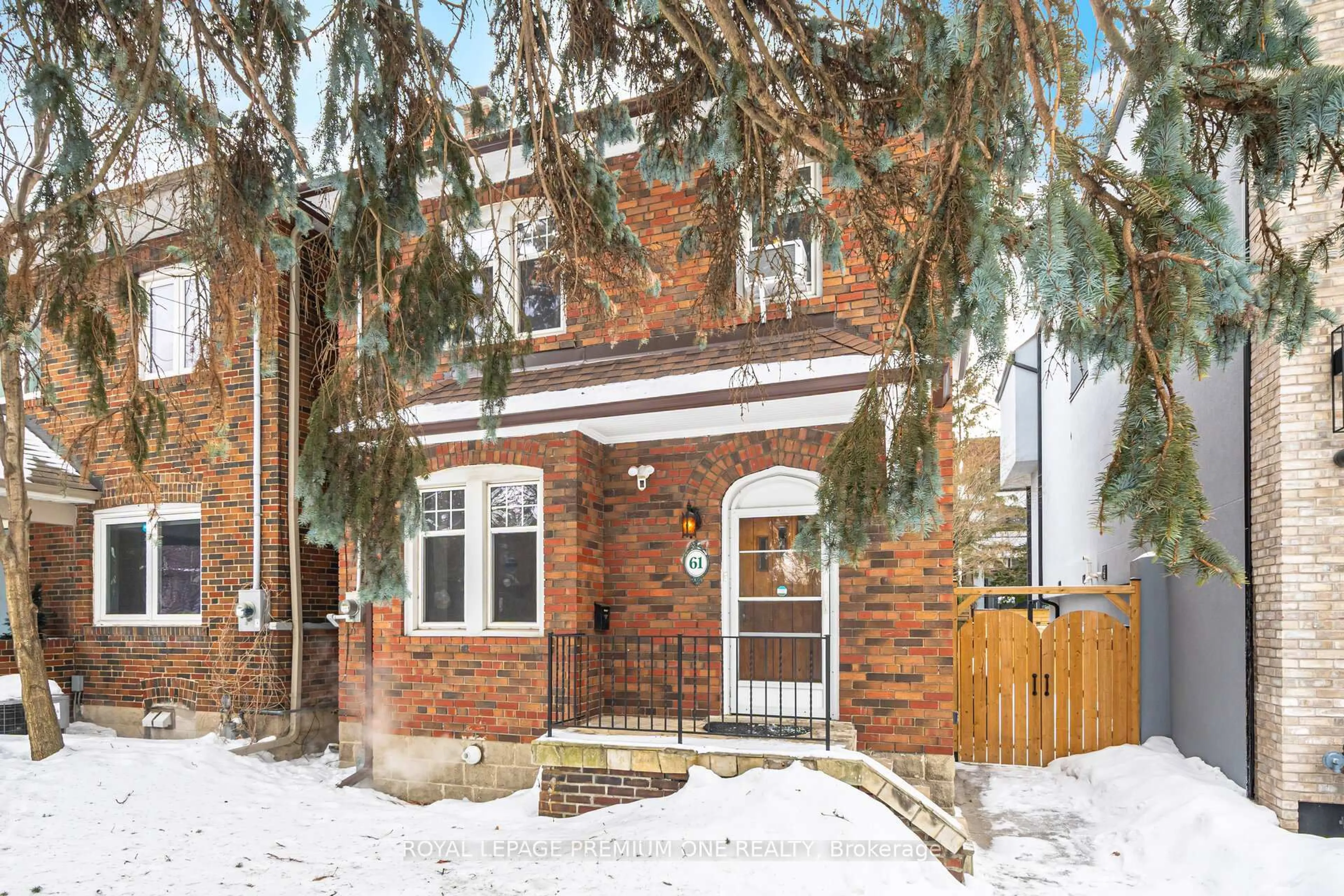 Home with brick exterior material, street for 61 Methuen Ave, Toronto Ontario M6S 1Z7