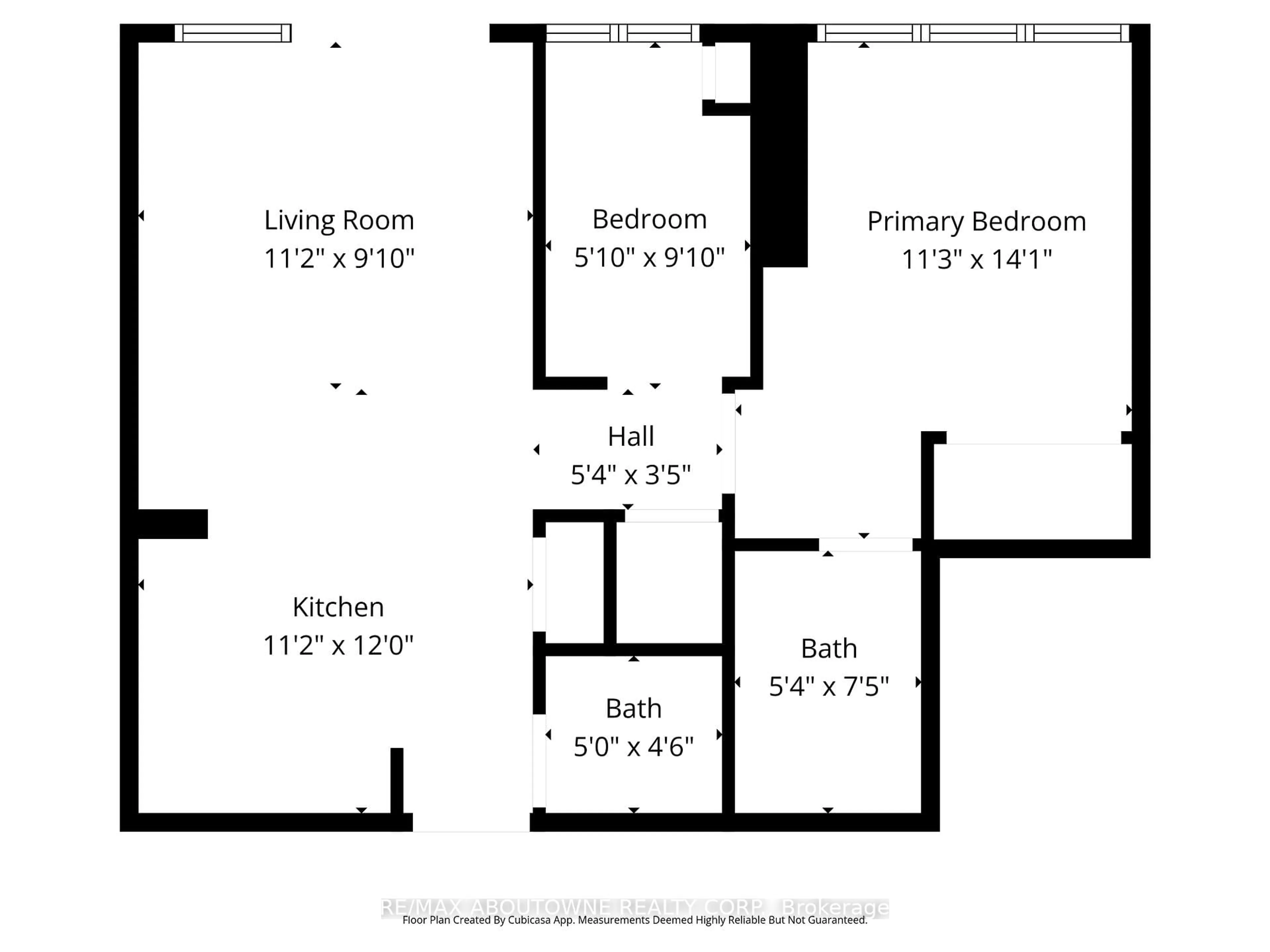 Floor plan for 2087 Fairview St #906, Burlington Ontario L7R 0E5