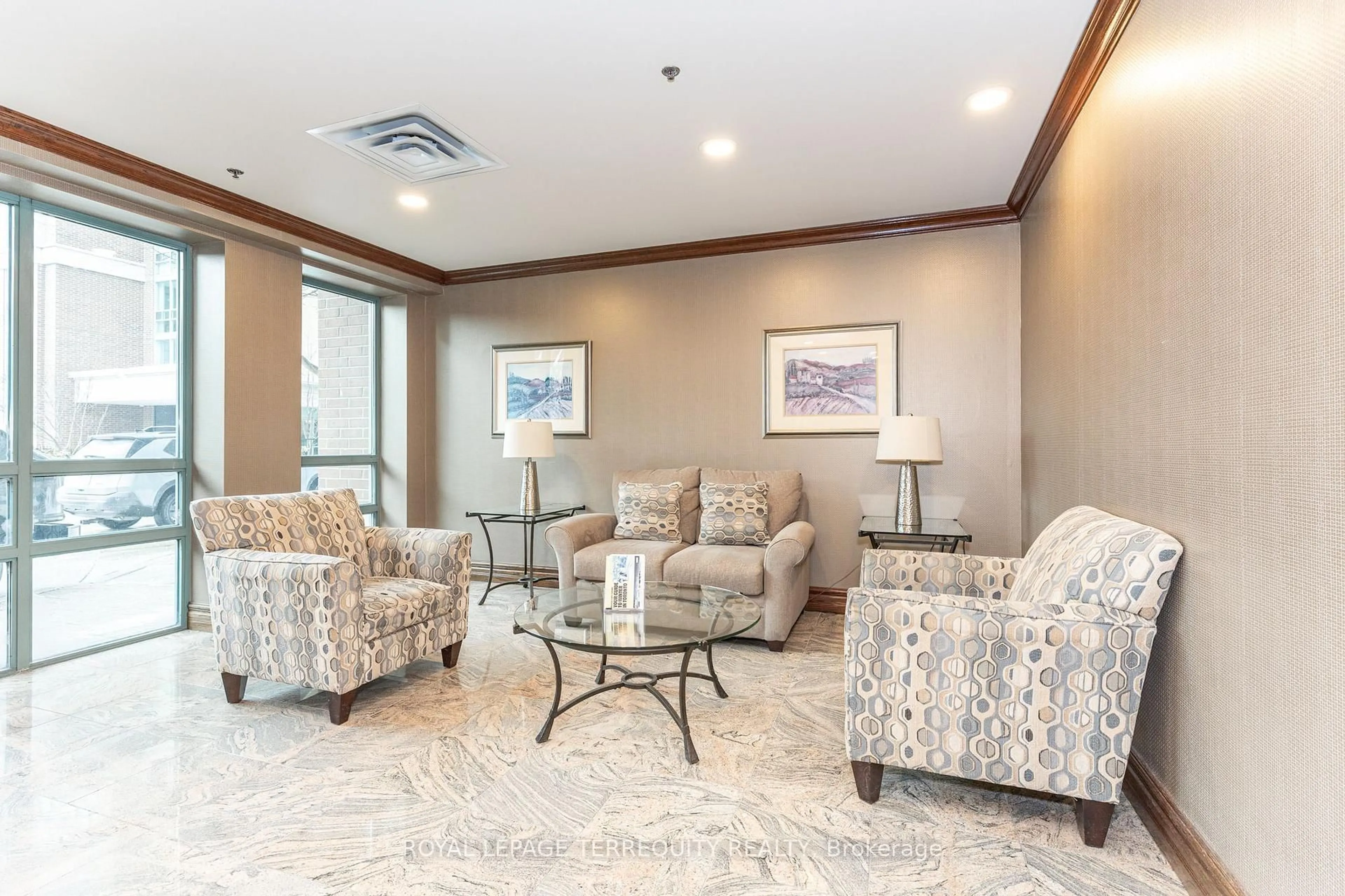 Lobby for 15 Michael Power Pl #1005, Toronto Ontario M9A 5G4