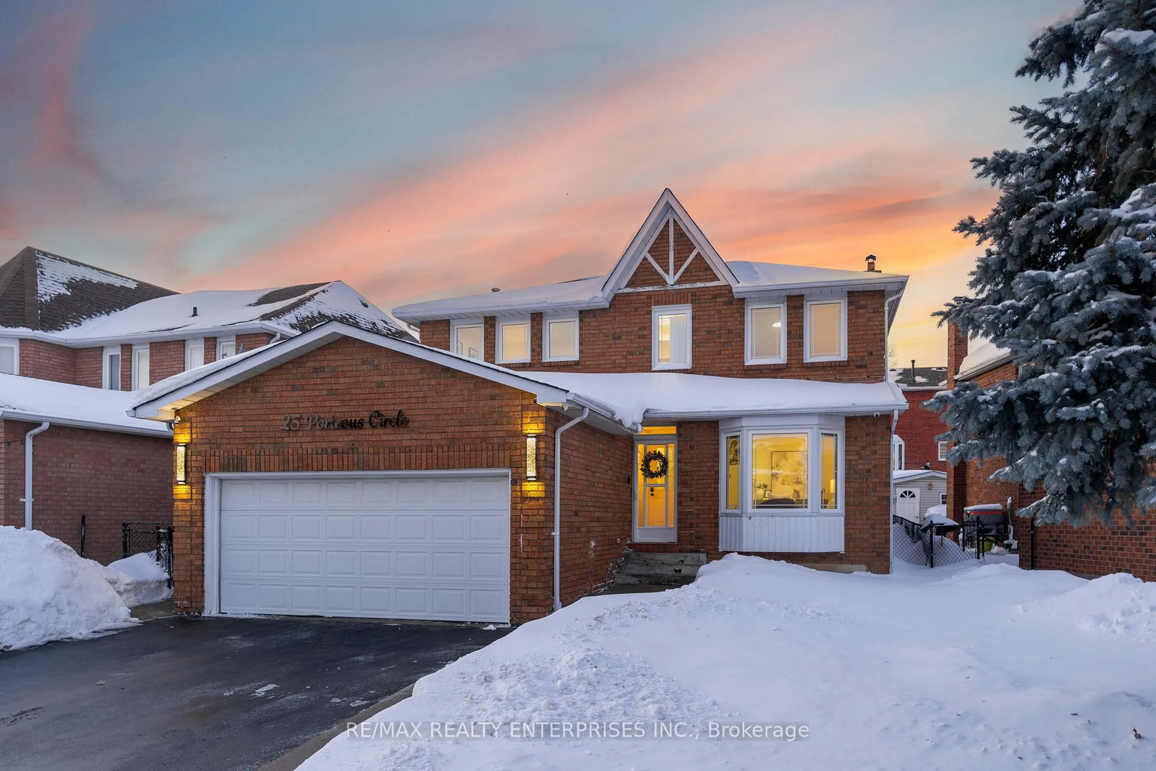 Home with brick exterior material, street for 25 Porteous Circ, Brampton Ontario L6S 5C1