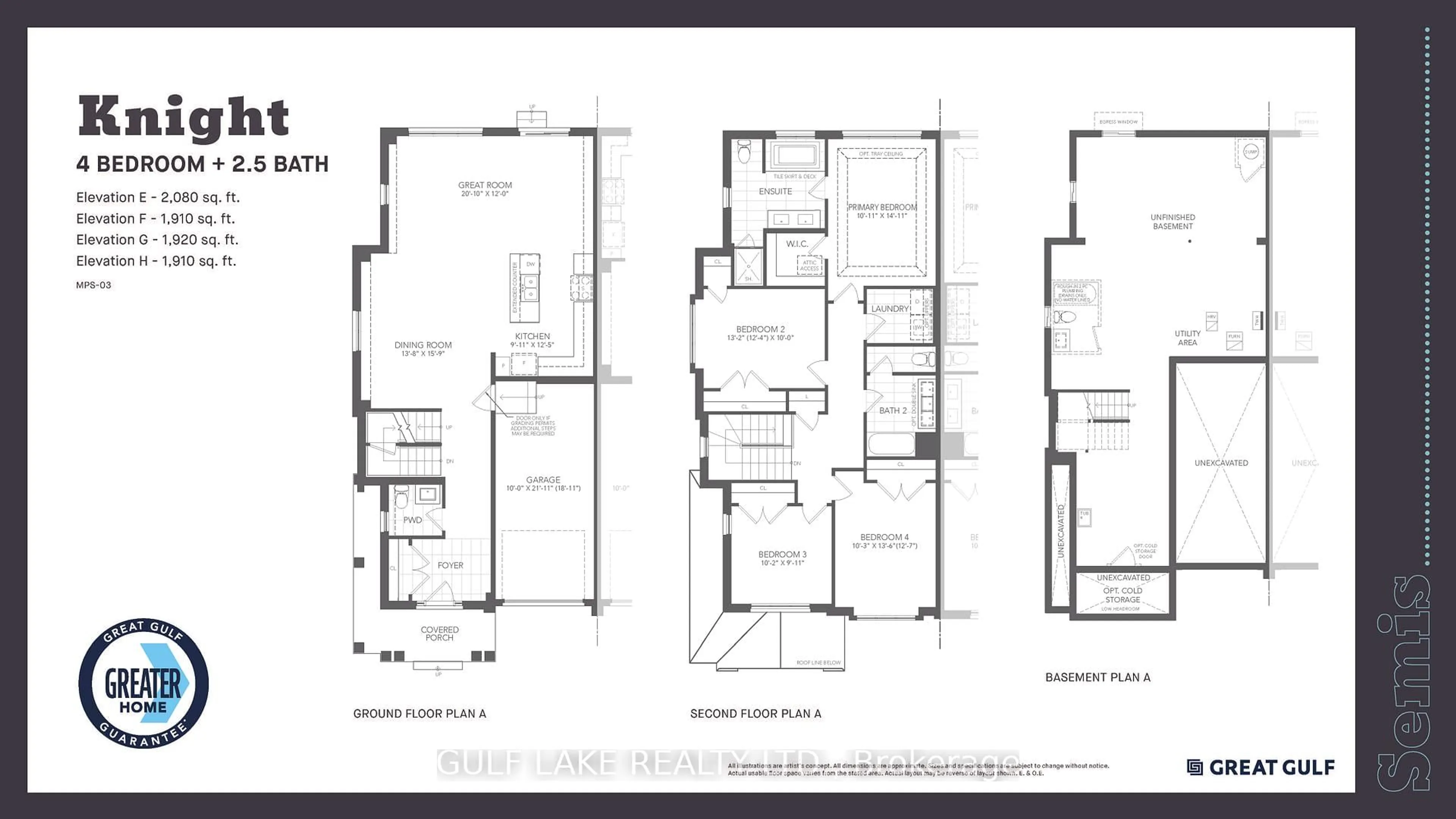 Floor plan for 286 Foxglove Gate, Milton Ontario L9E 1T3
