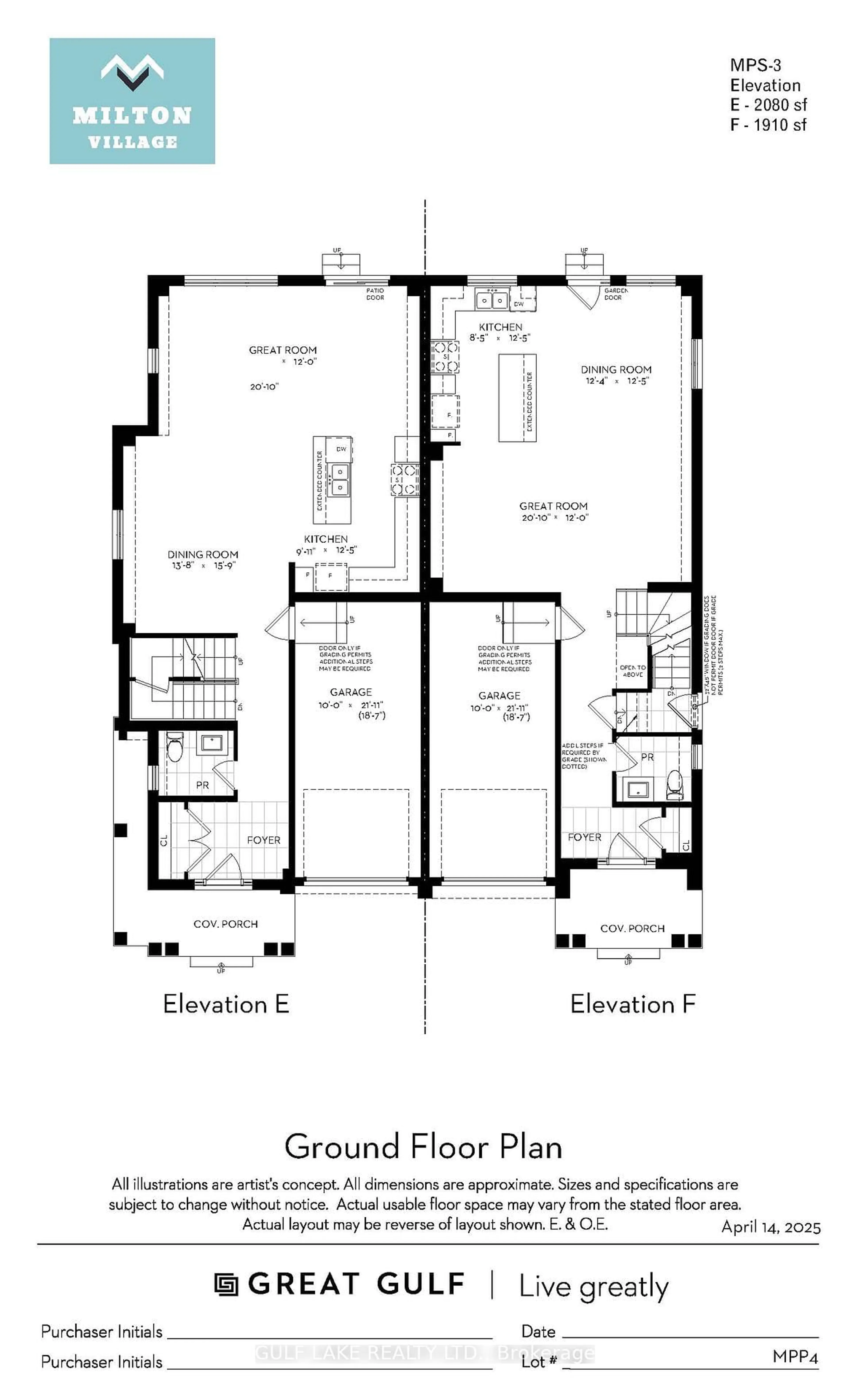 Floor plan for 286 Foxglove Gate, Milton Ontario L9E 1T3