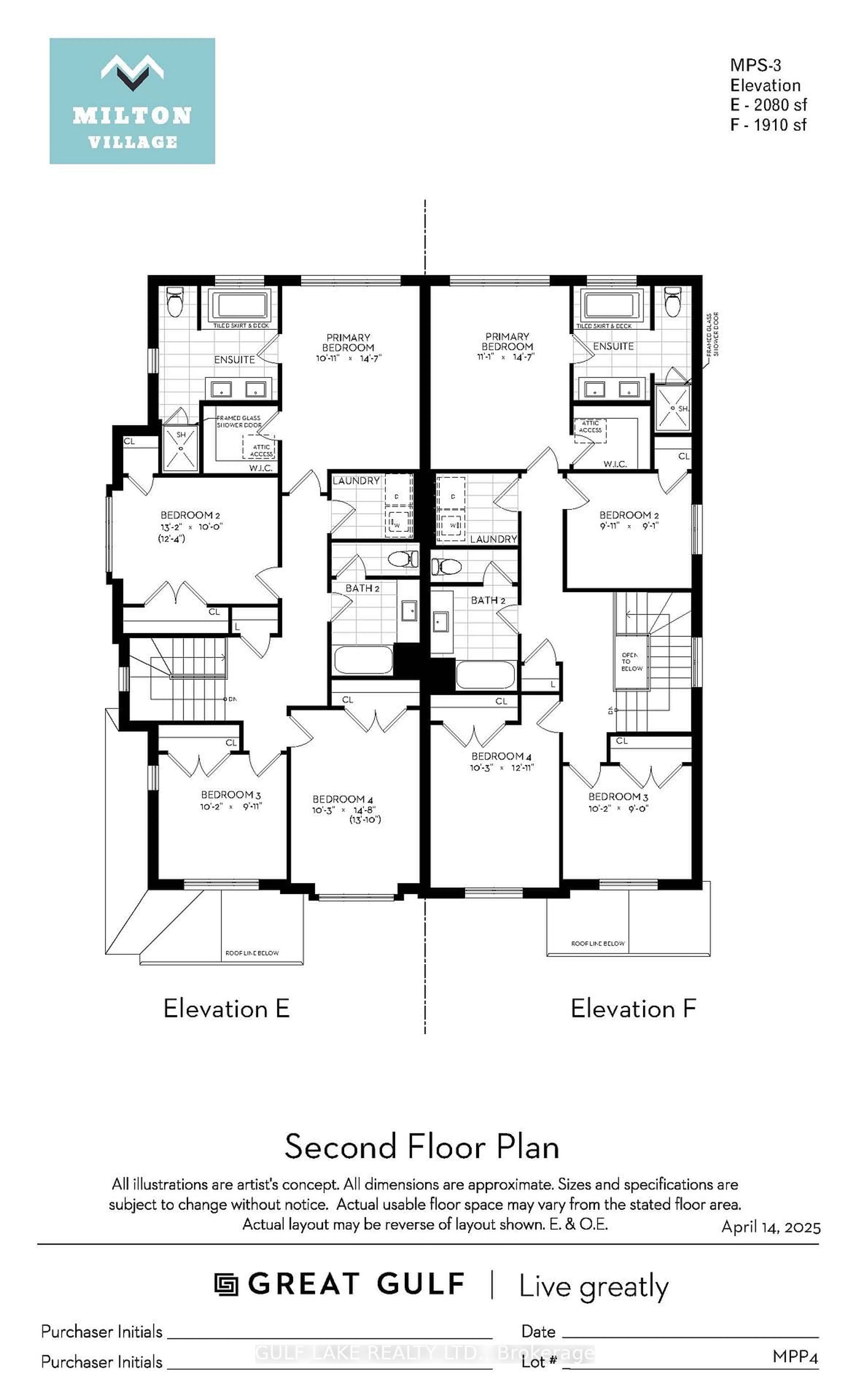 Floor plan for 286 Foxglove Gate, Milton Ontario L9E 1T3