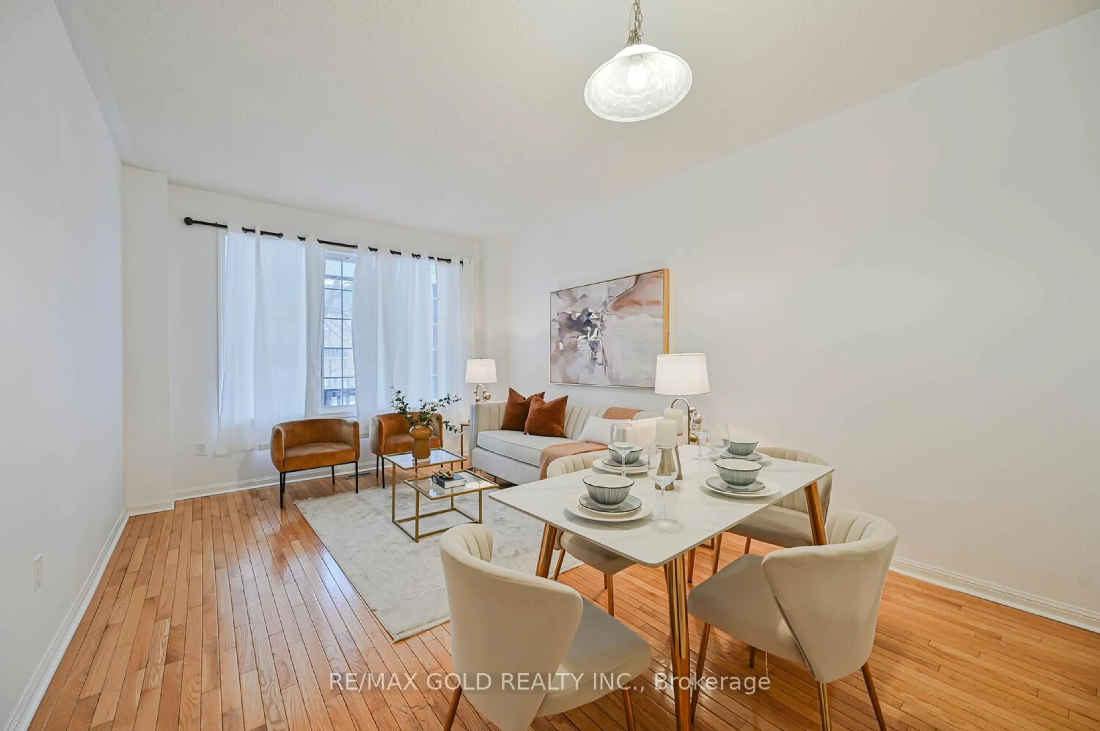 Dining room, wood/laminate floor for 6 Verona Dr, Brampton Ontario L6P 1L2