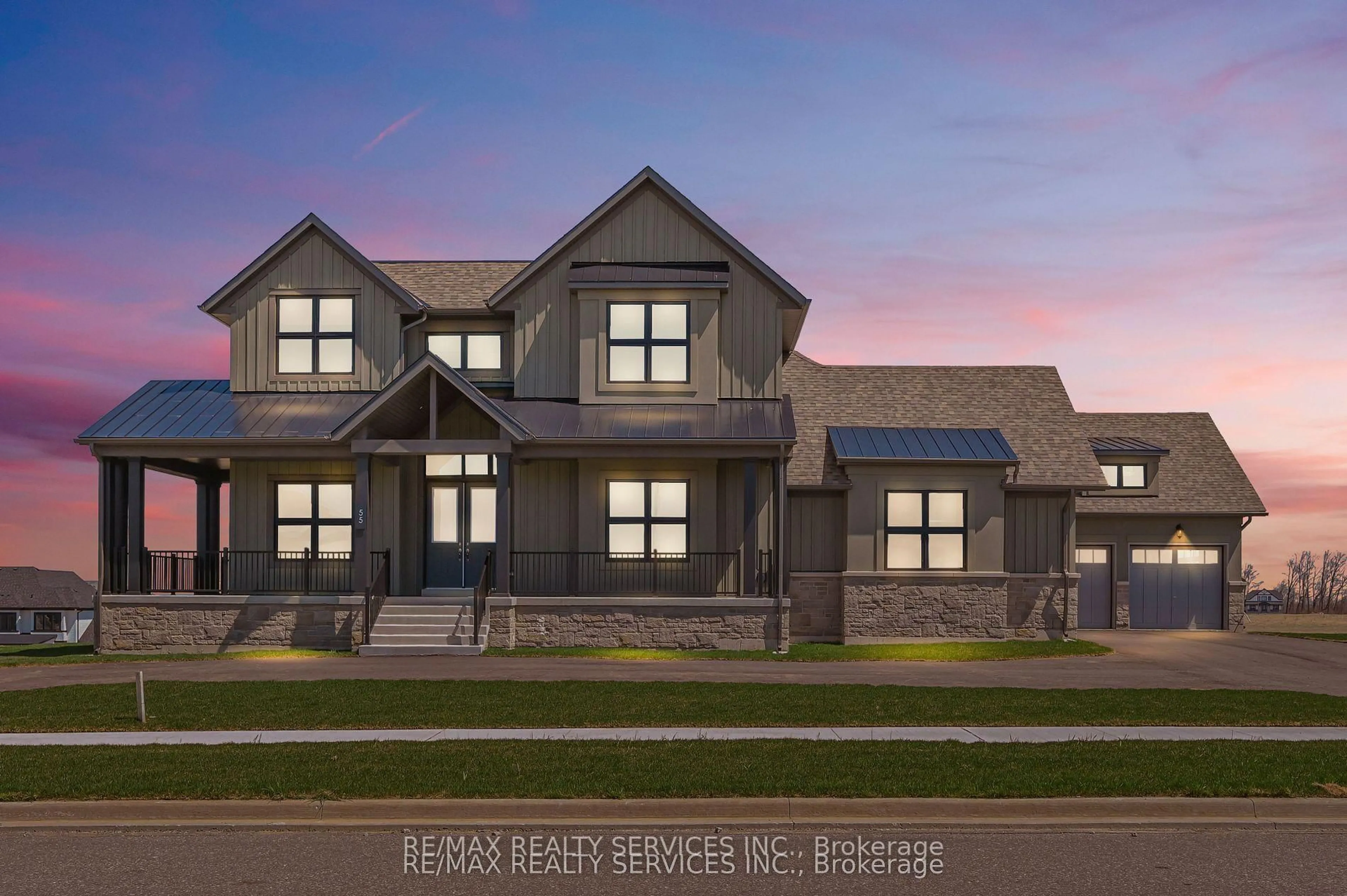 Home with brick exterior material, building for 55 William Crisp Dr, Caledon Ontario L7K 2R7