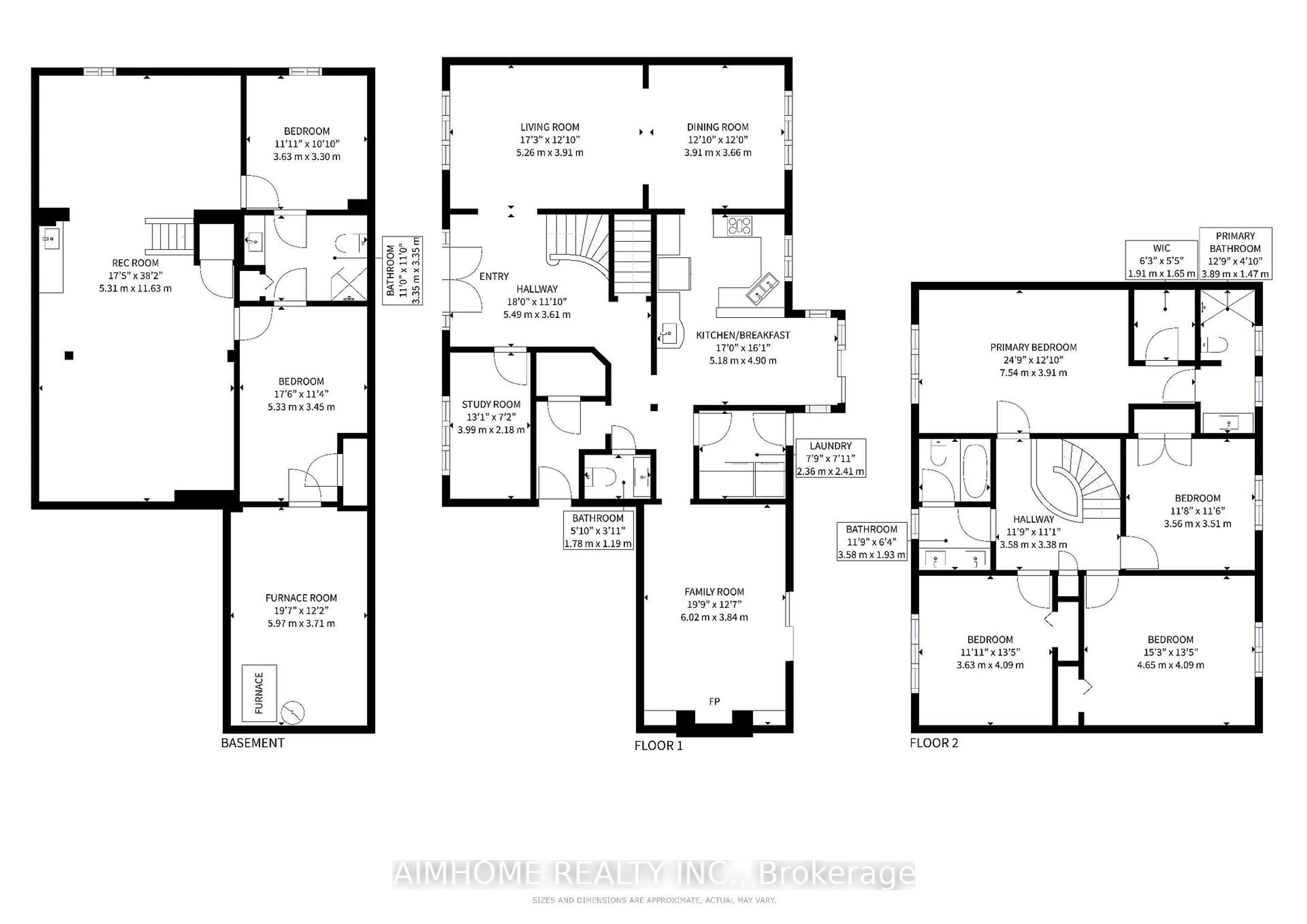 Floor plan for 131 Castle Cres, Oakville Ontario L6J 5H4