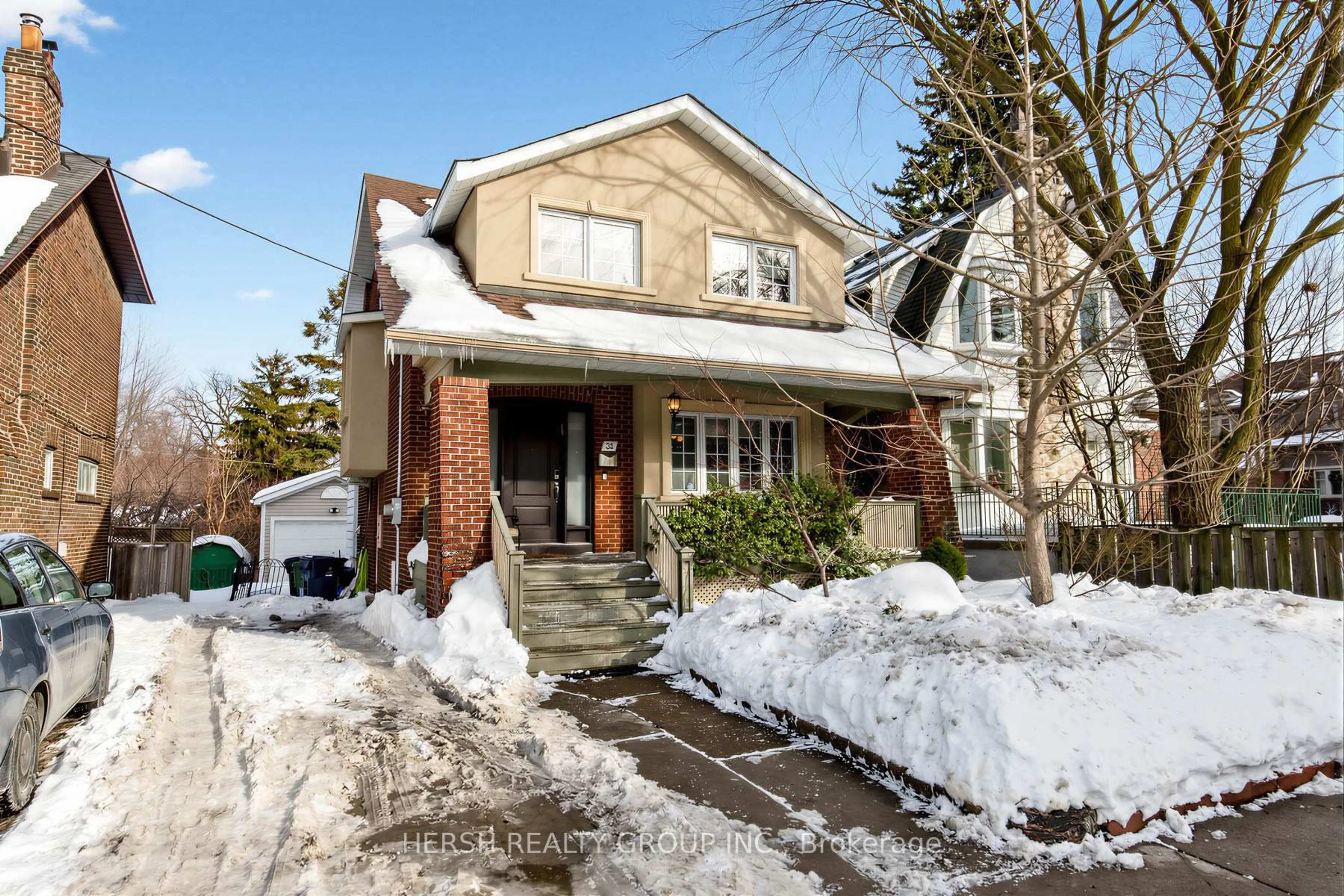 Home with brick exterior material, street for 31 Glenholme Ave, Toronto Ontario M6H 3A8