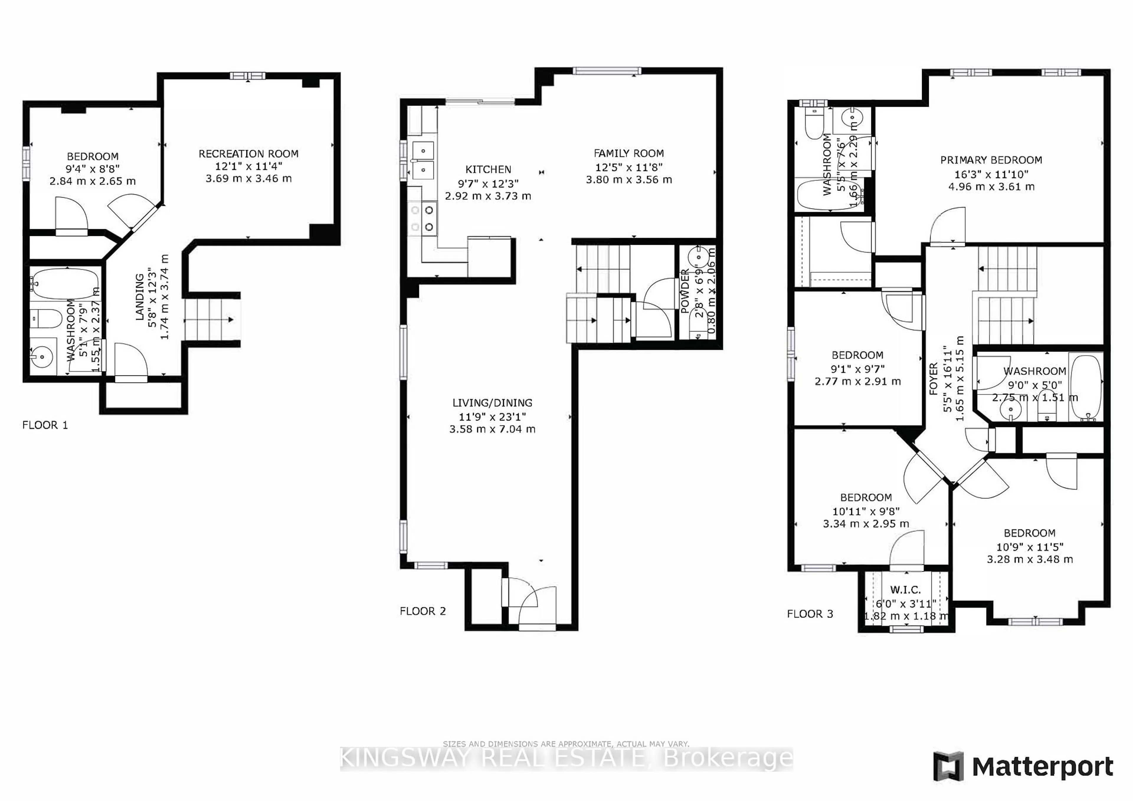 Floor plan for 84 Abbotsbury Dr, Brampton Ontario L6X 0S2