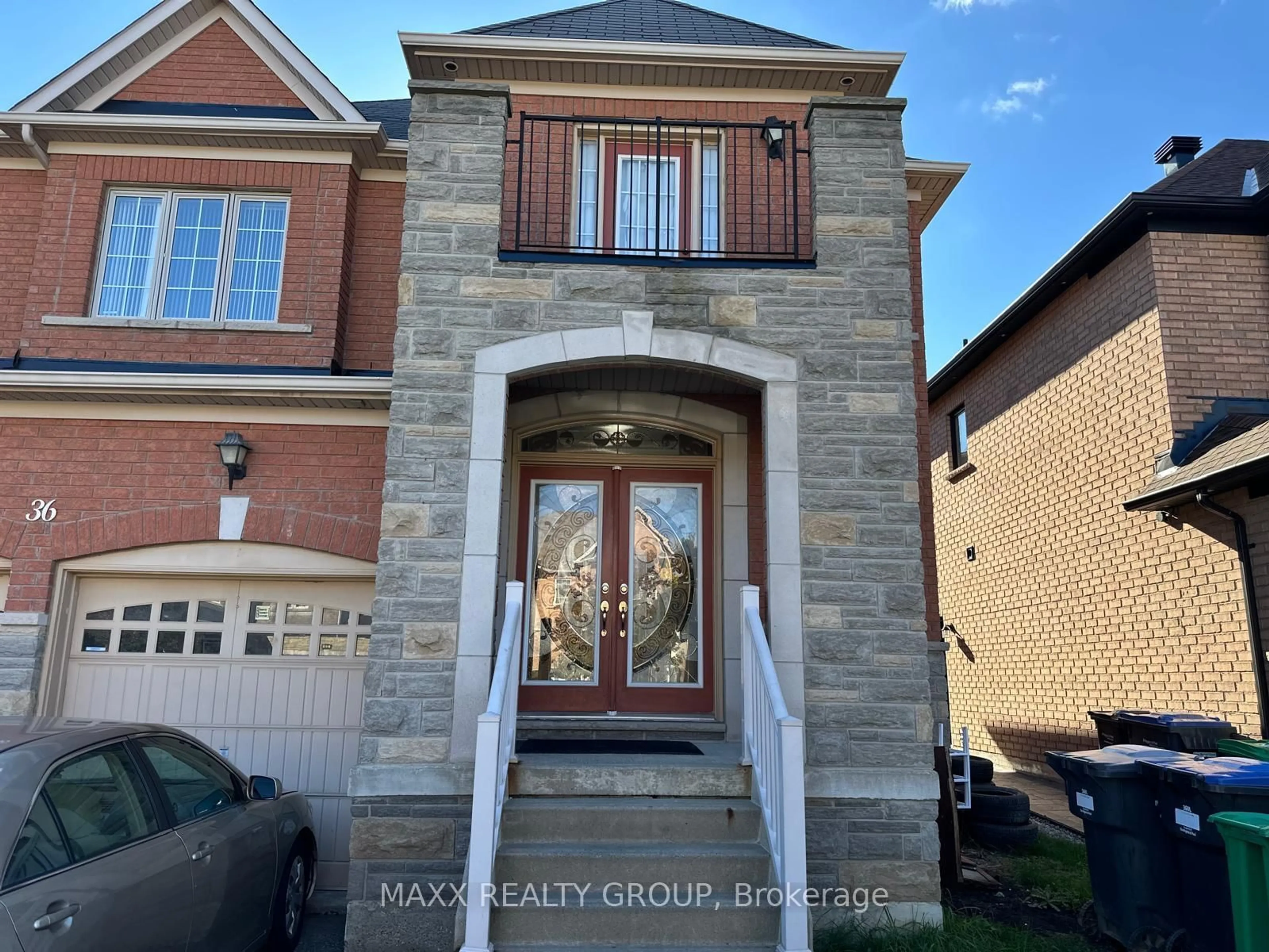 Home with brick exterior material, street for 36 Beckenham Rd, Brampton Ontario L6P 2L7