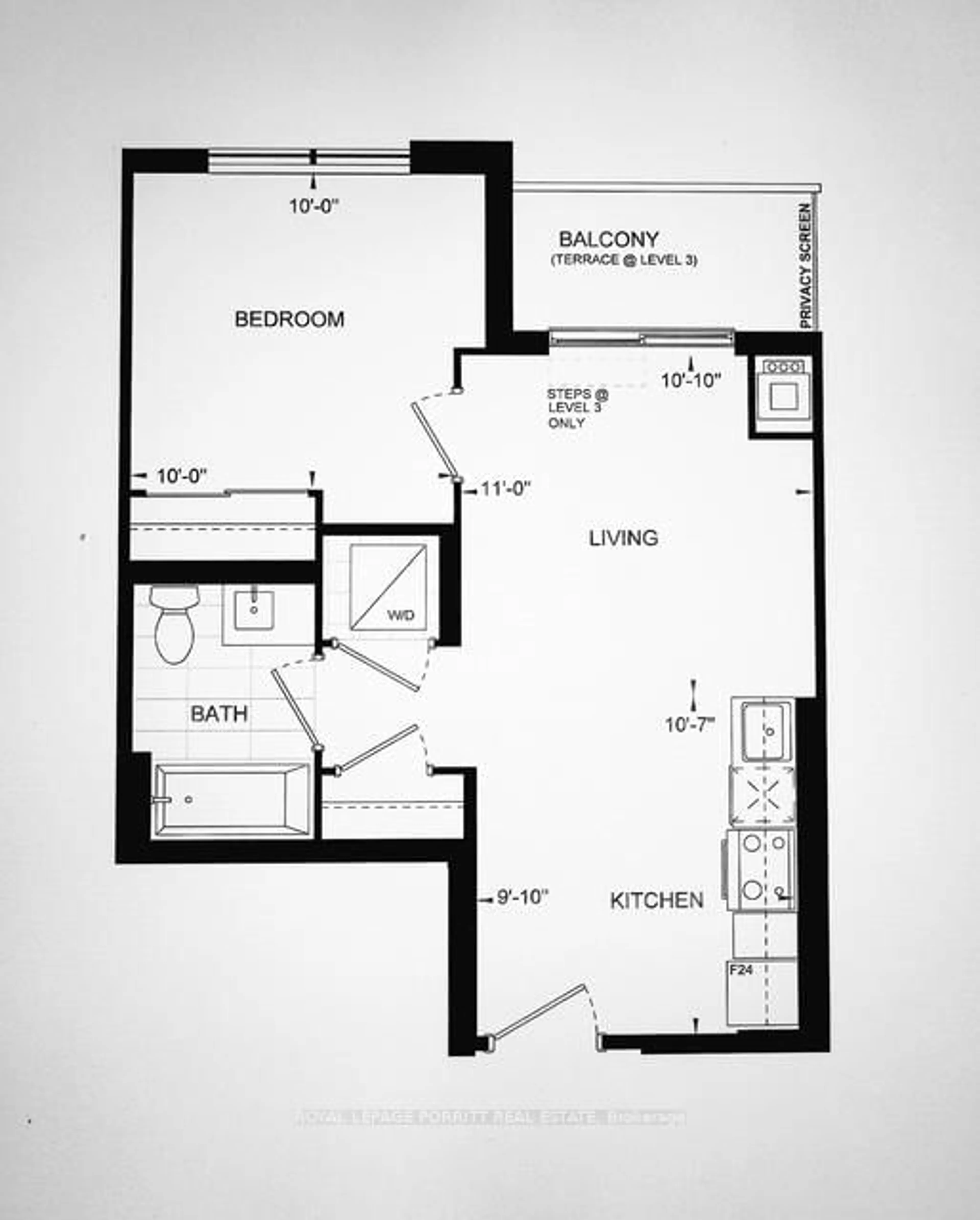 Floor plan for 3220 William Coltson Ave #405, Oakville Ontario L6H 7X9