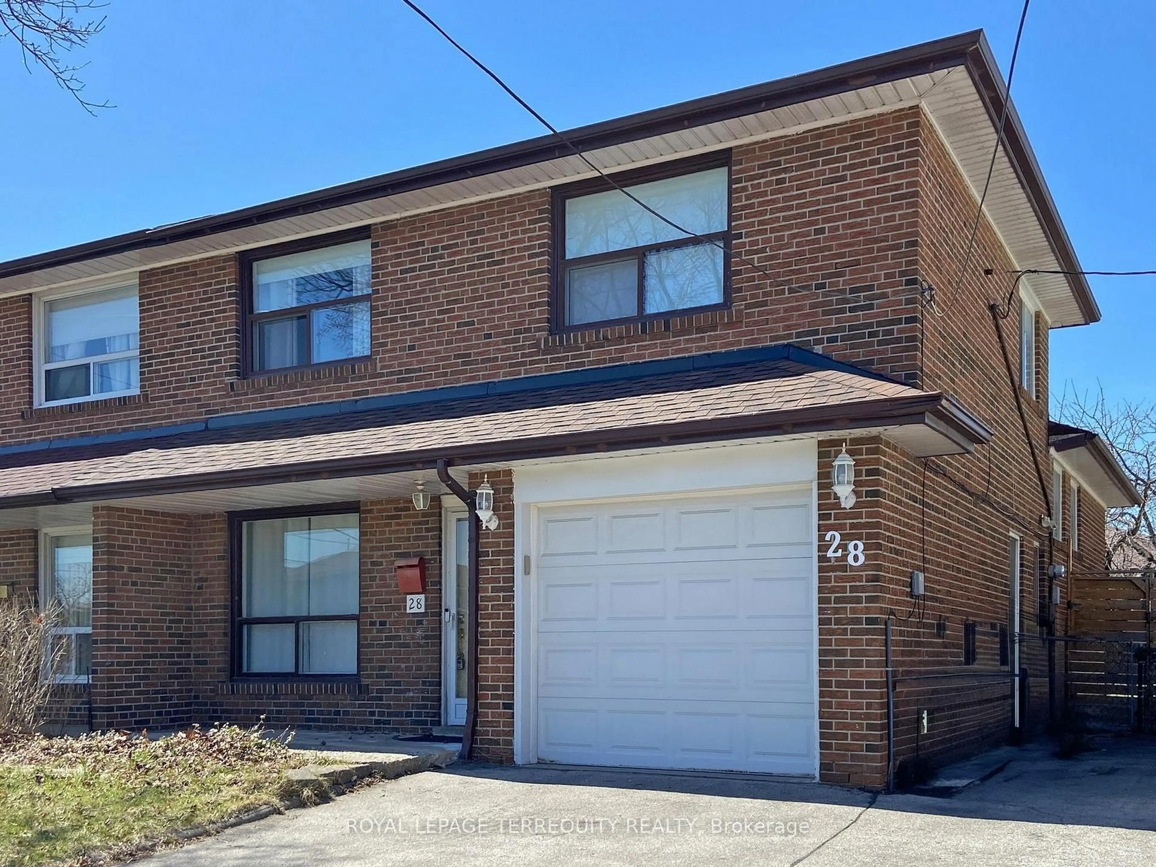 Home with brick exterior material, street for 28 Peterson Dr, Toronto Ontario M9M 1X1