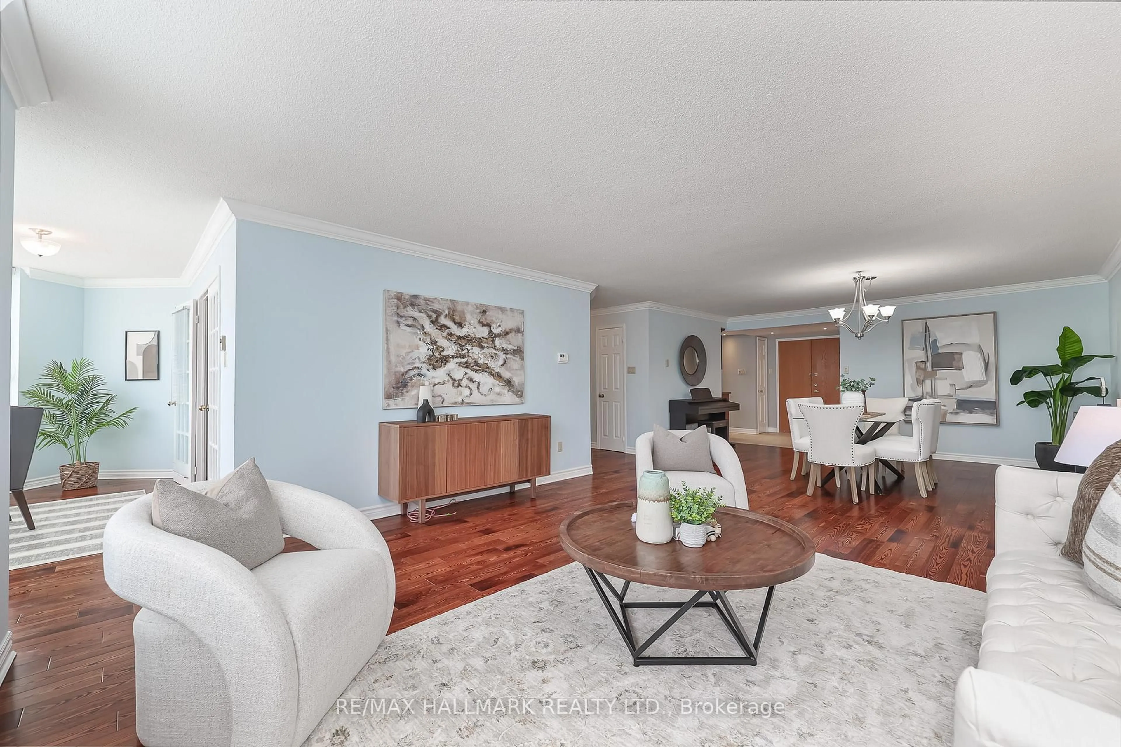 Living room with furniture, unknown for 58 Church St #401, Brampton Ontario L6V 4A8