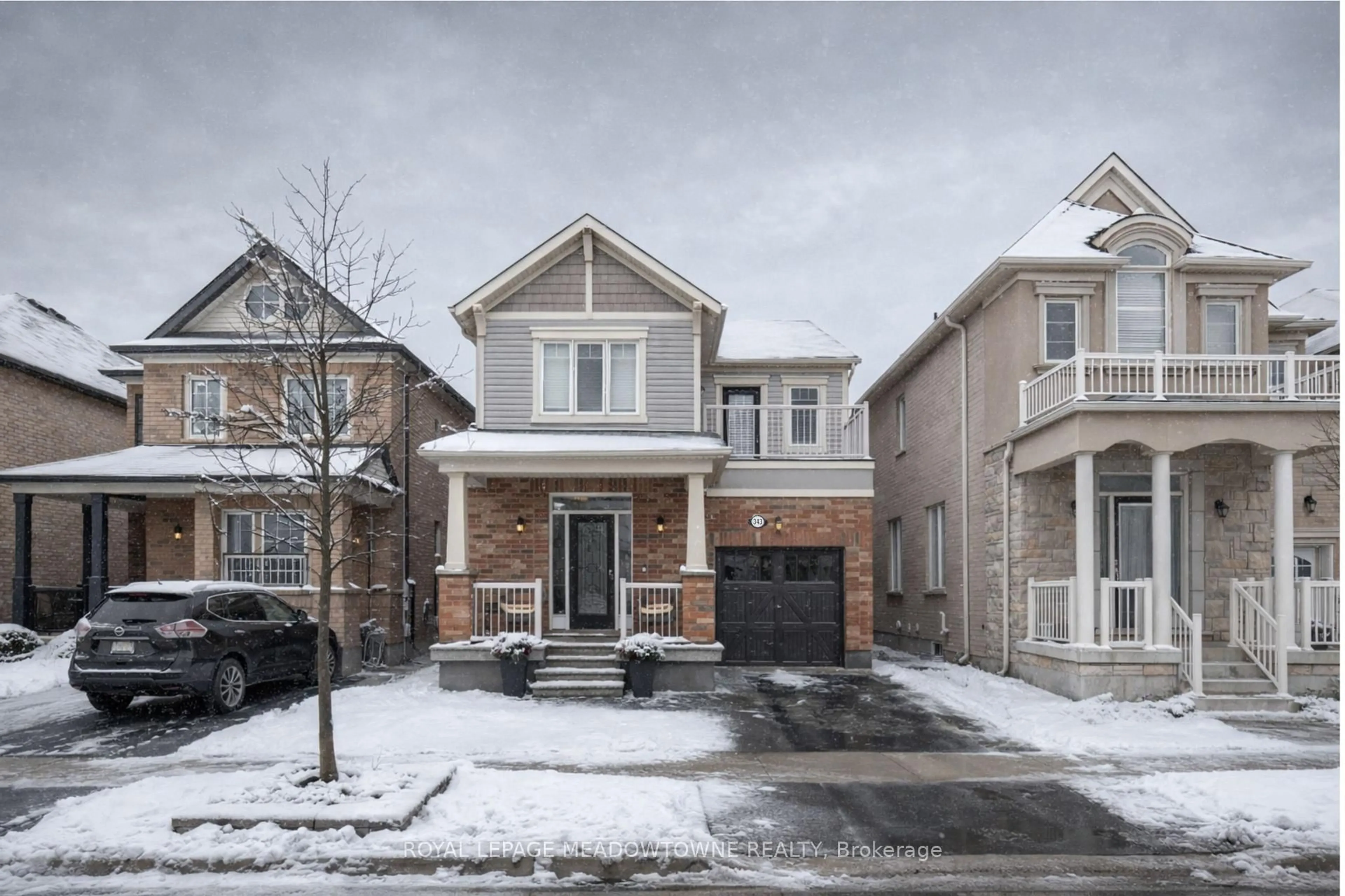 Home with brick exterior material, street for 343 English Mill Crt, Milton Ontario L9E 0A8