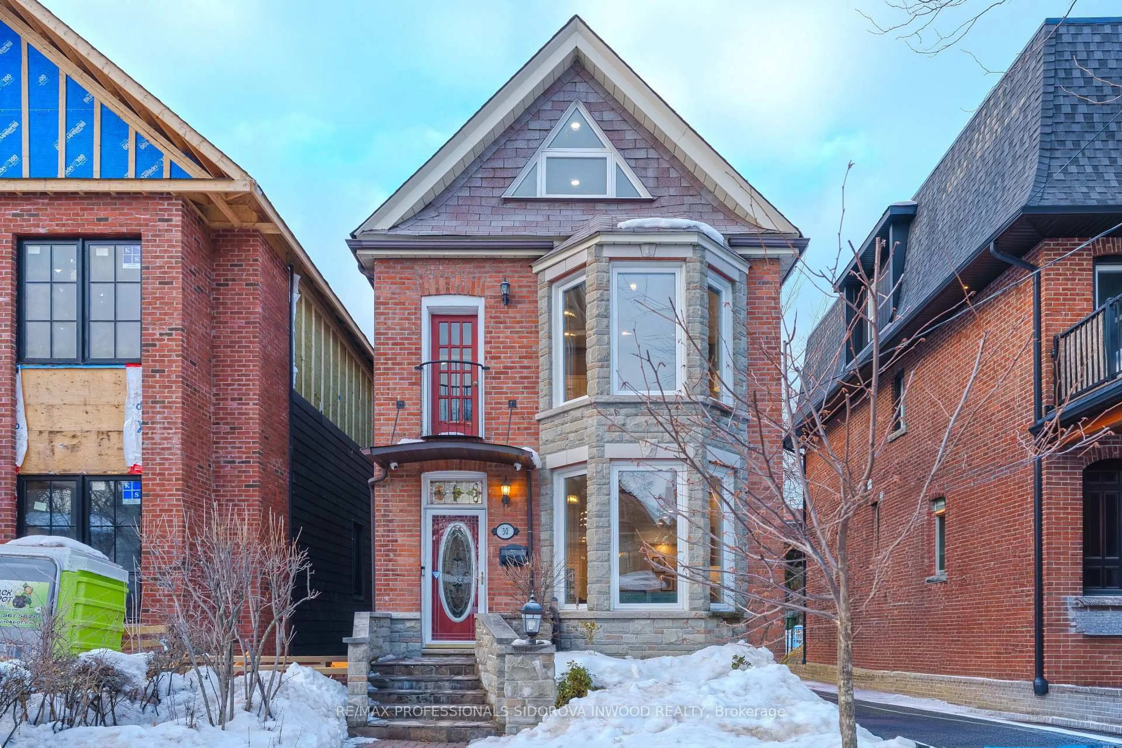 Home with brick exterior material, street for 30 Boustead Ave, Toronto Ontario M6R 1Y9