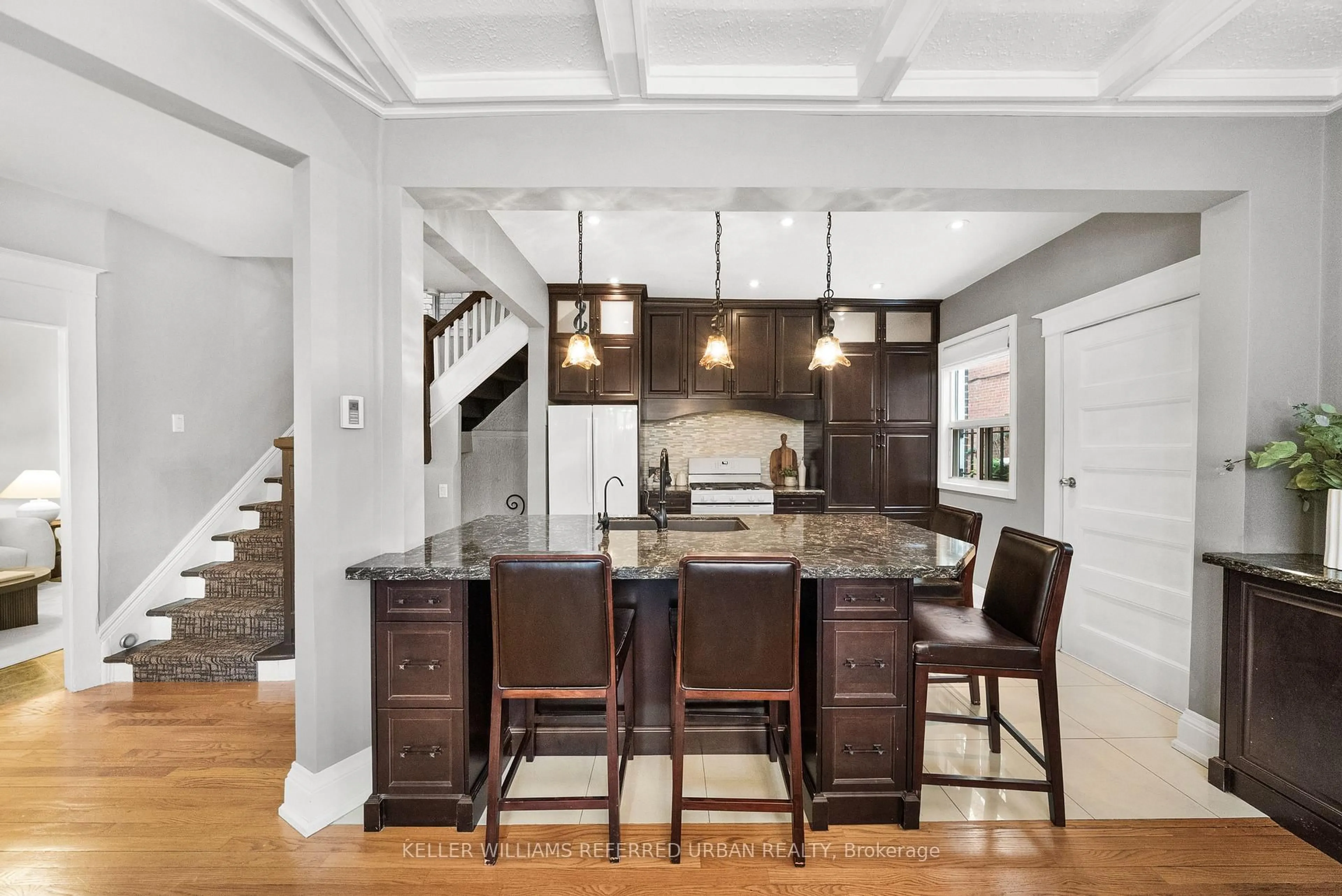 Open concept kitchen, ceramic/tile floor for 12 Cowan Ave, Toronto Ontario M6K 2N2