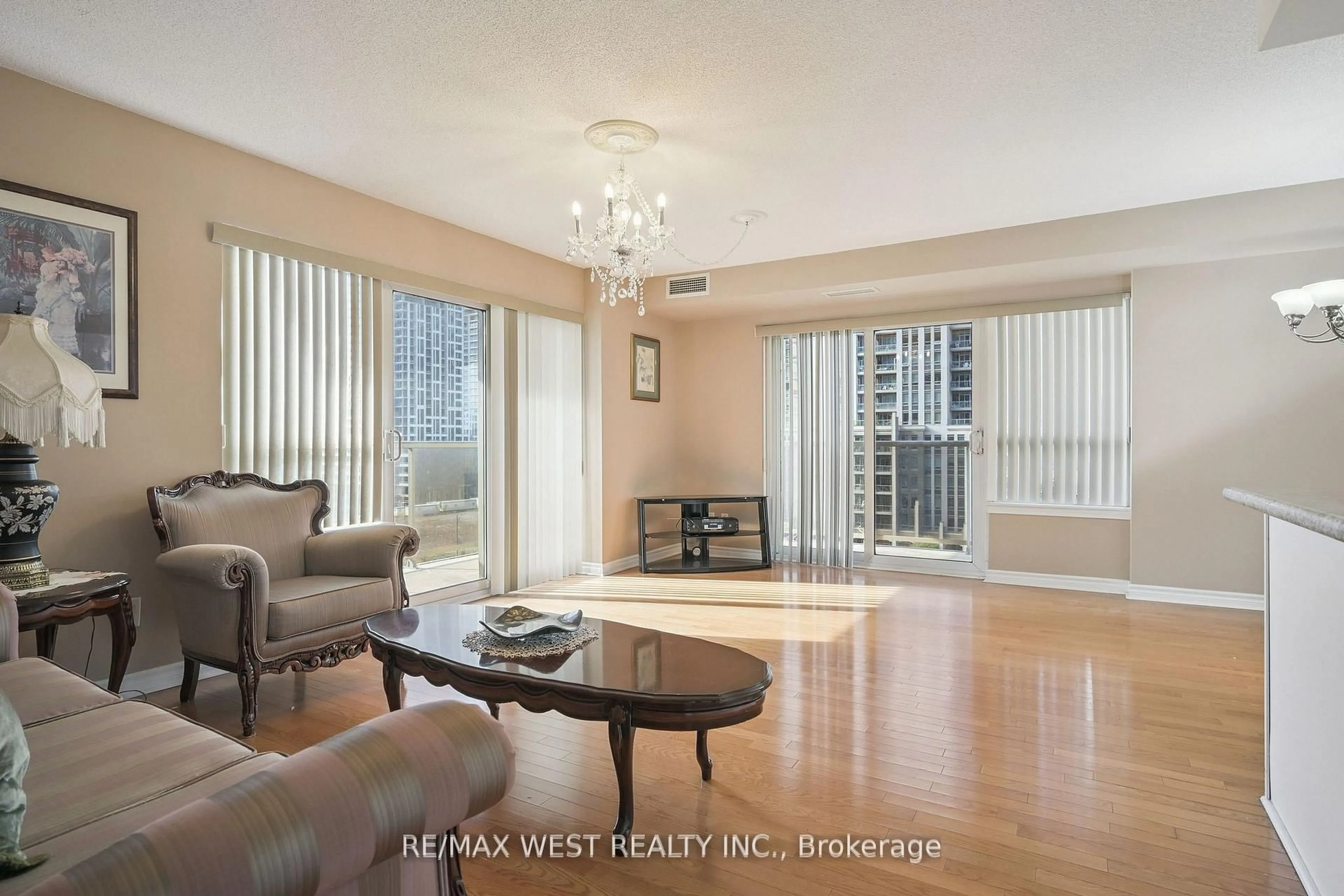 Living room with furniture, unknown for 350 Princess Royal Dr #805, Mississauga Ontario L5B 4N1