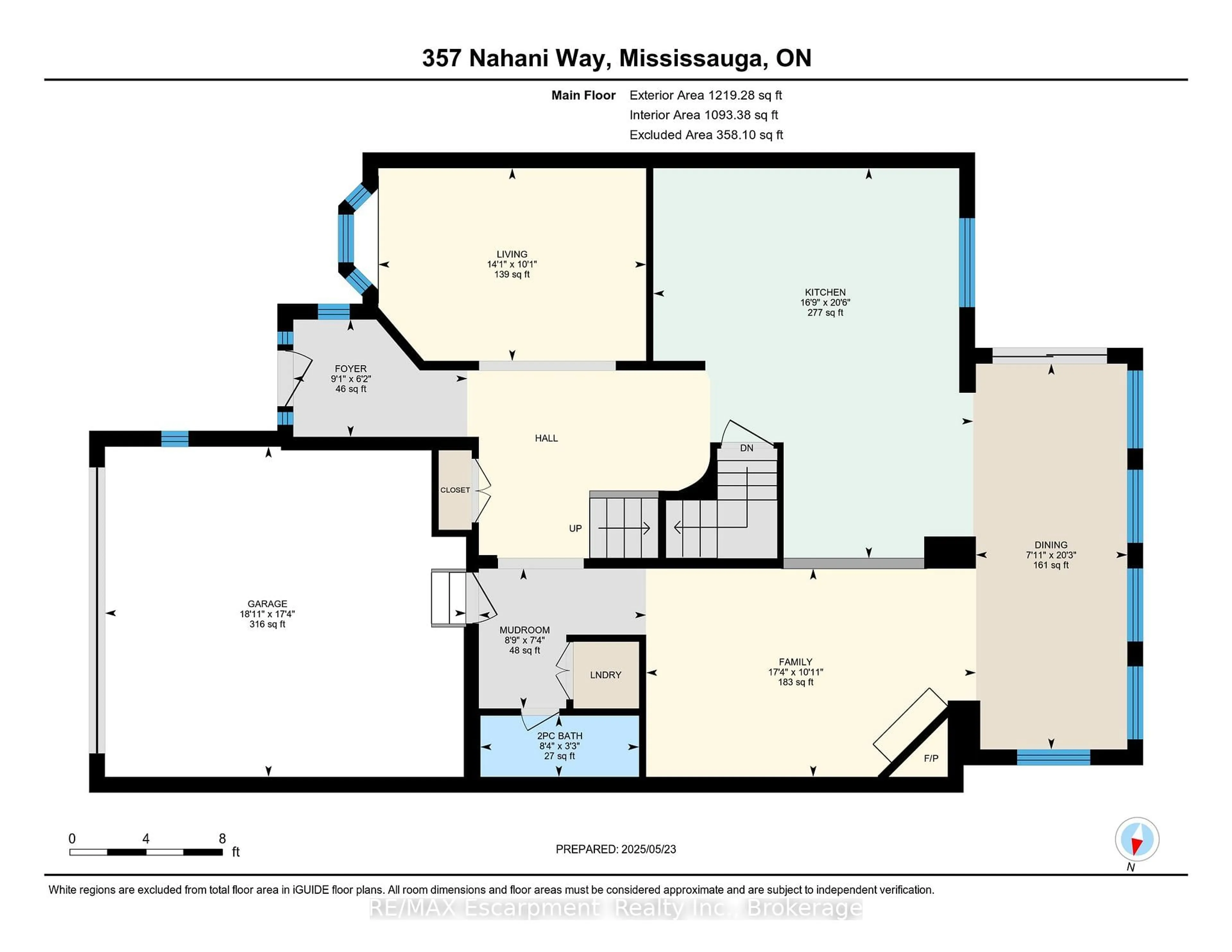 Floor plan for 357 Nahani Way, Mississauga Ontario L4Z 3B1