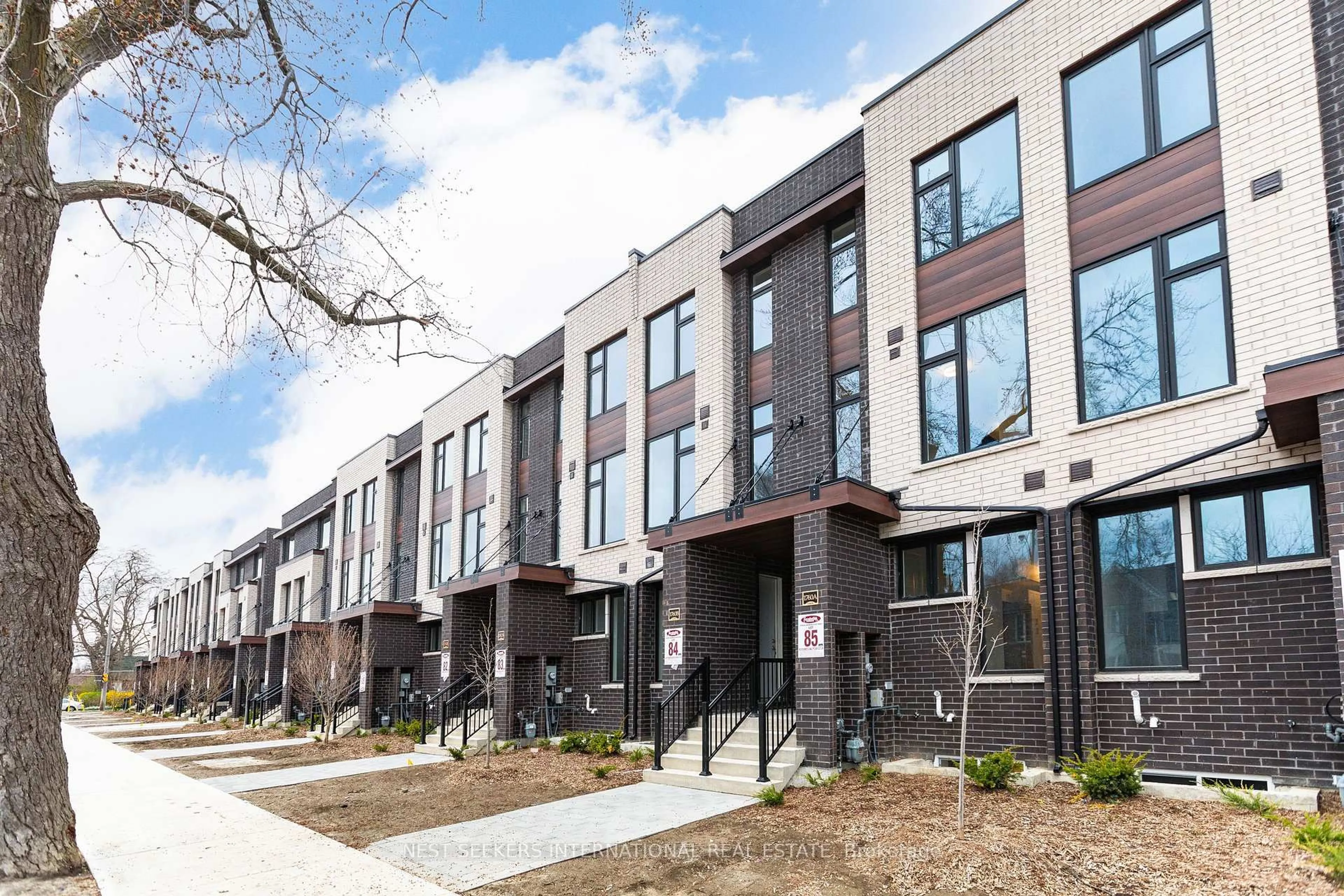 Home with brick exterior material, street for 1760A Lawrence Ave #85, Toronto Ontario M6L 3C4