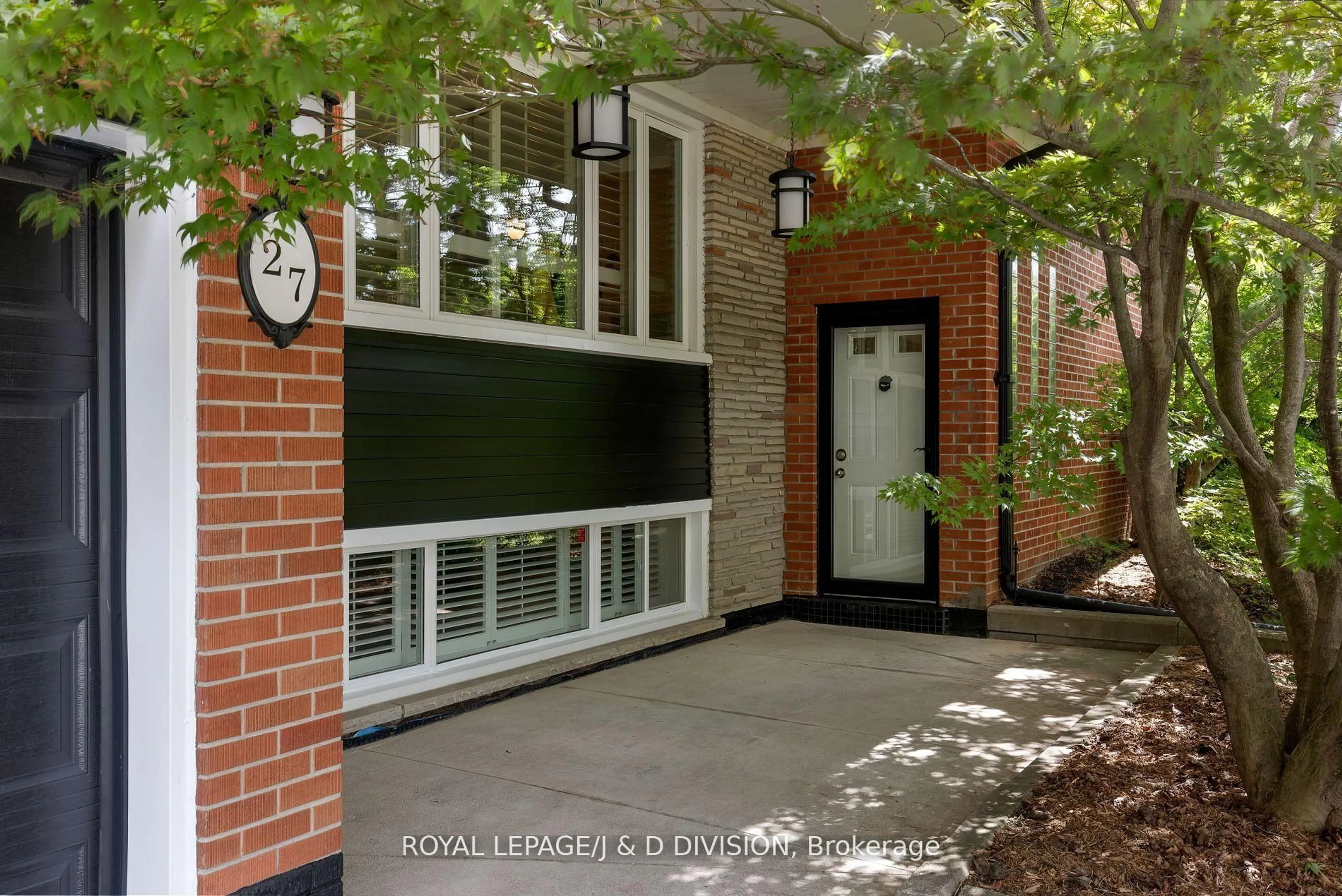 Home with brick exterior material, street for 27 Paramount Crt, Toronto Ontario M6M 2L3