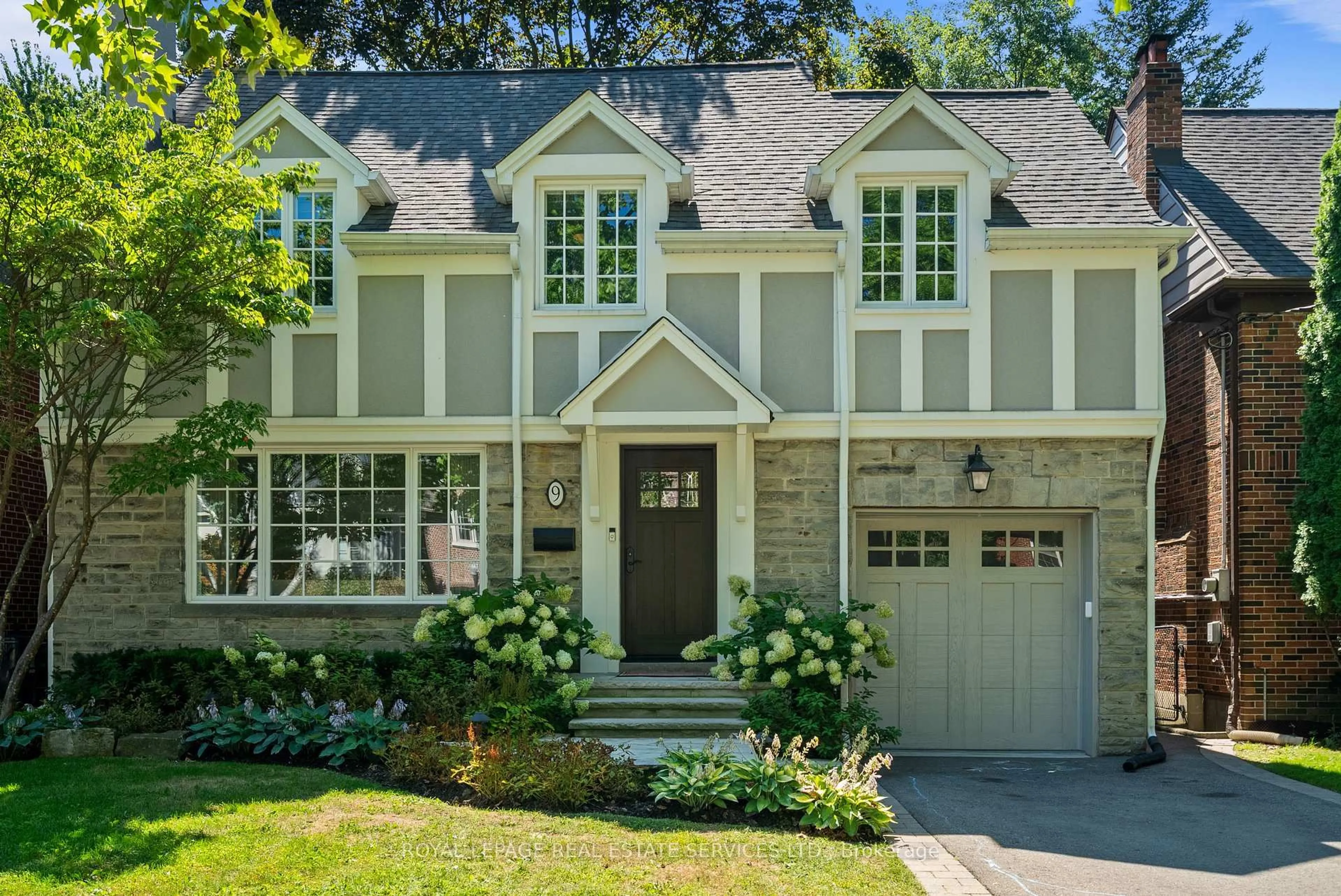 Home with brick exterior material, street for 9 Ashton Manr, Toronto Ontario M8Y 2N6