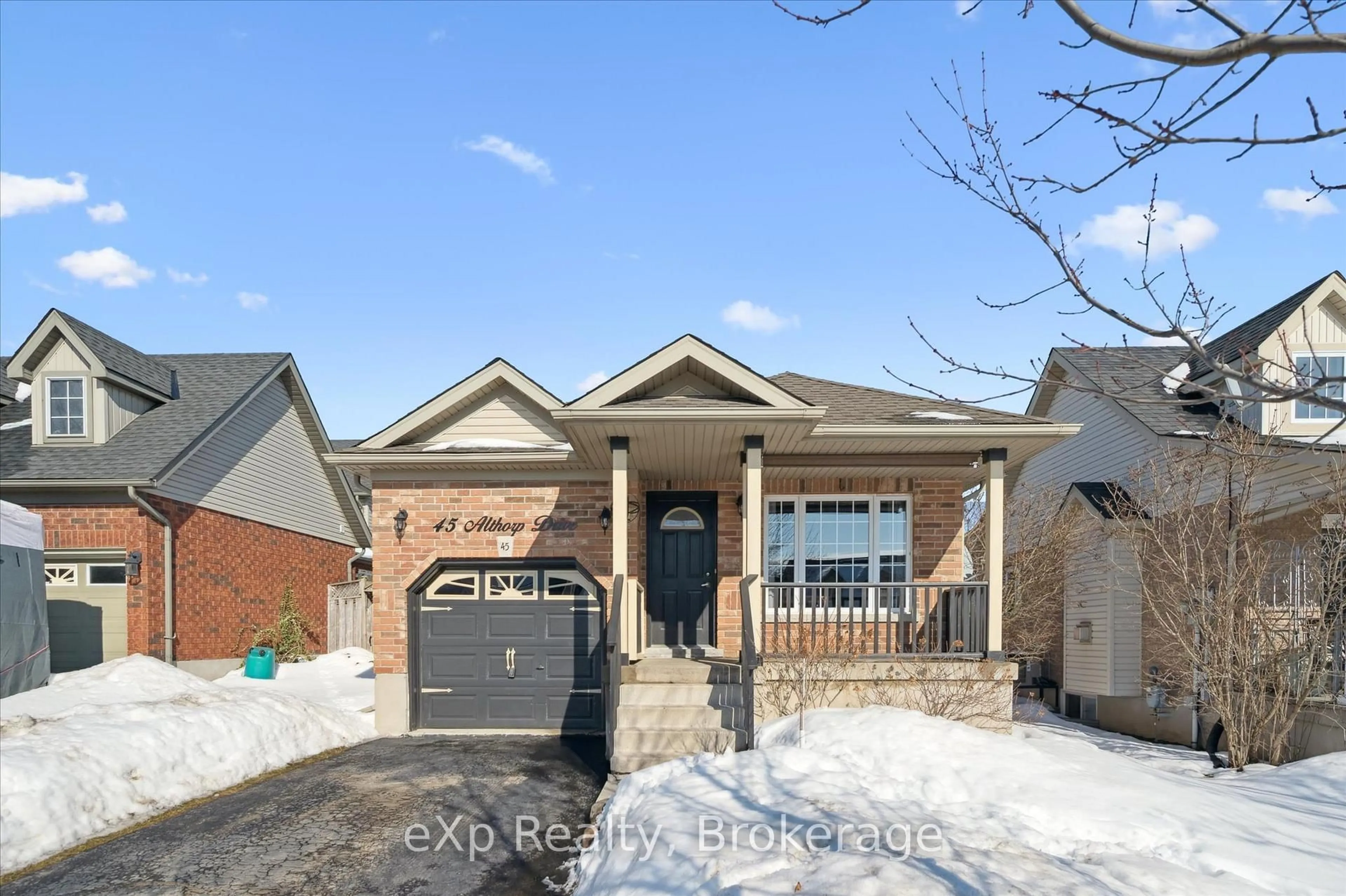 Home with brick exterior material, street for 45 Althorp Dr, Orangeville Ontario L9W 5H8