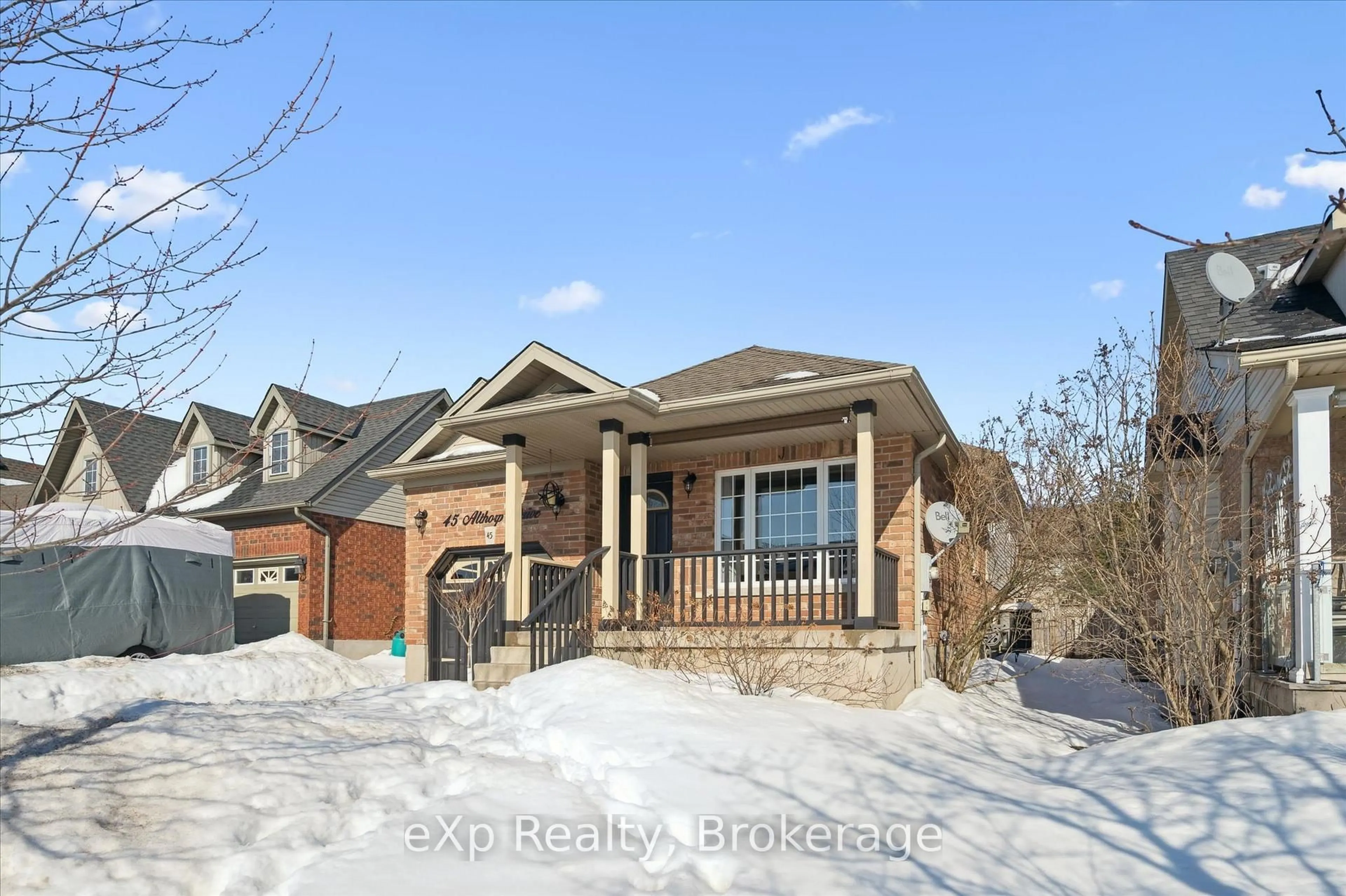 Home with brick exterior material, street for 45 Althorp Dr, Orangeville Ontario L9W 5H8