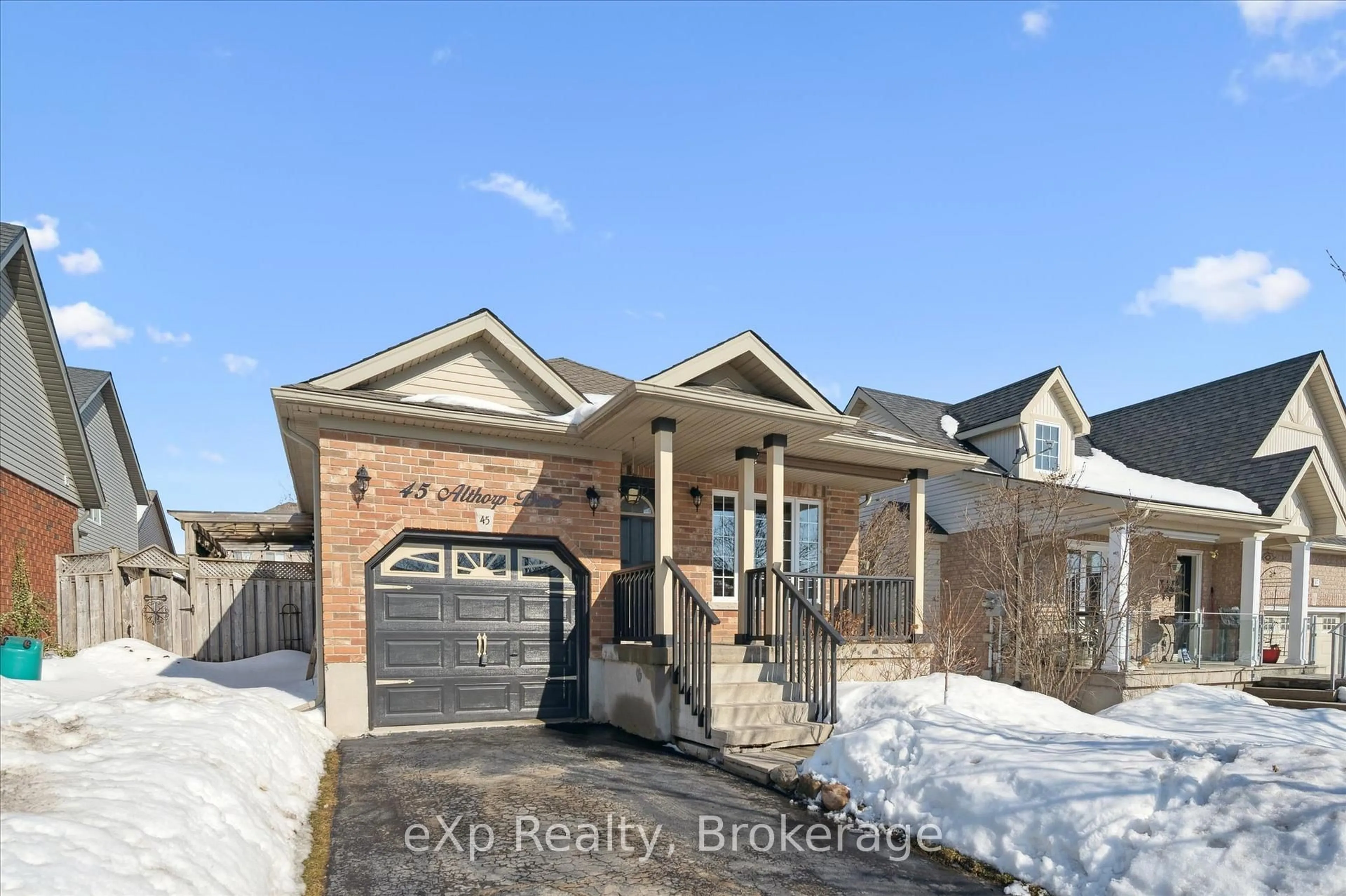 Home with brick exterior material, street for 45 Althorp Dr, Orangeville Ontario L9W 5H8