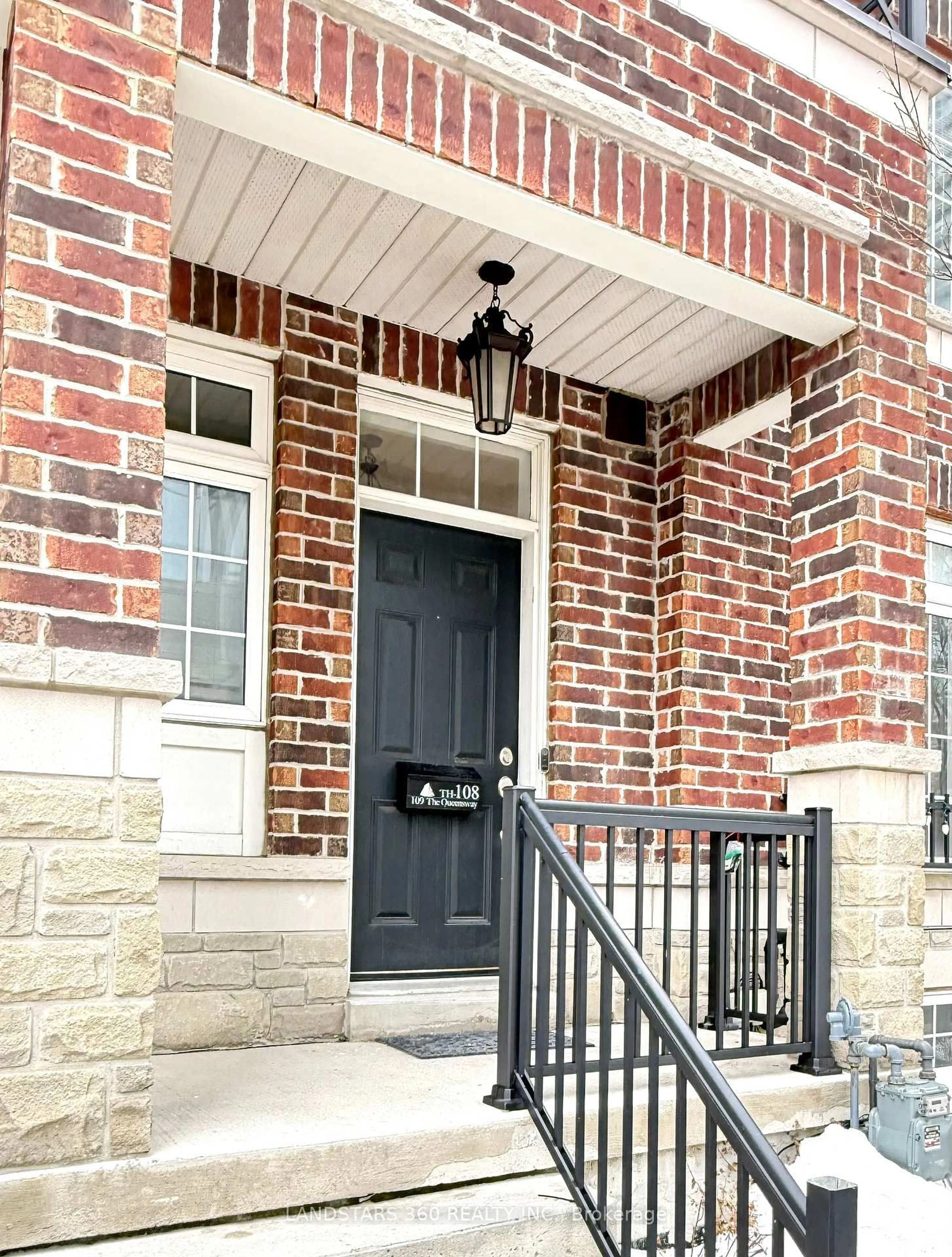Home with brick exterior material, street for 109 The Queensway ##108, Toronto Ontario M6S 5B6