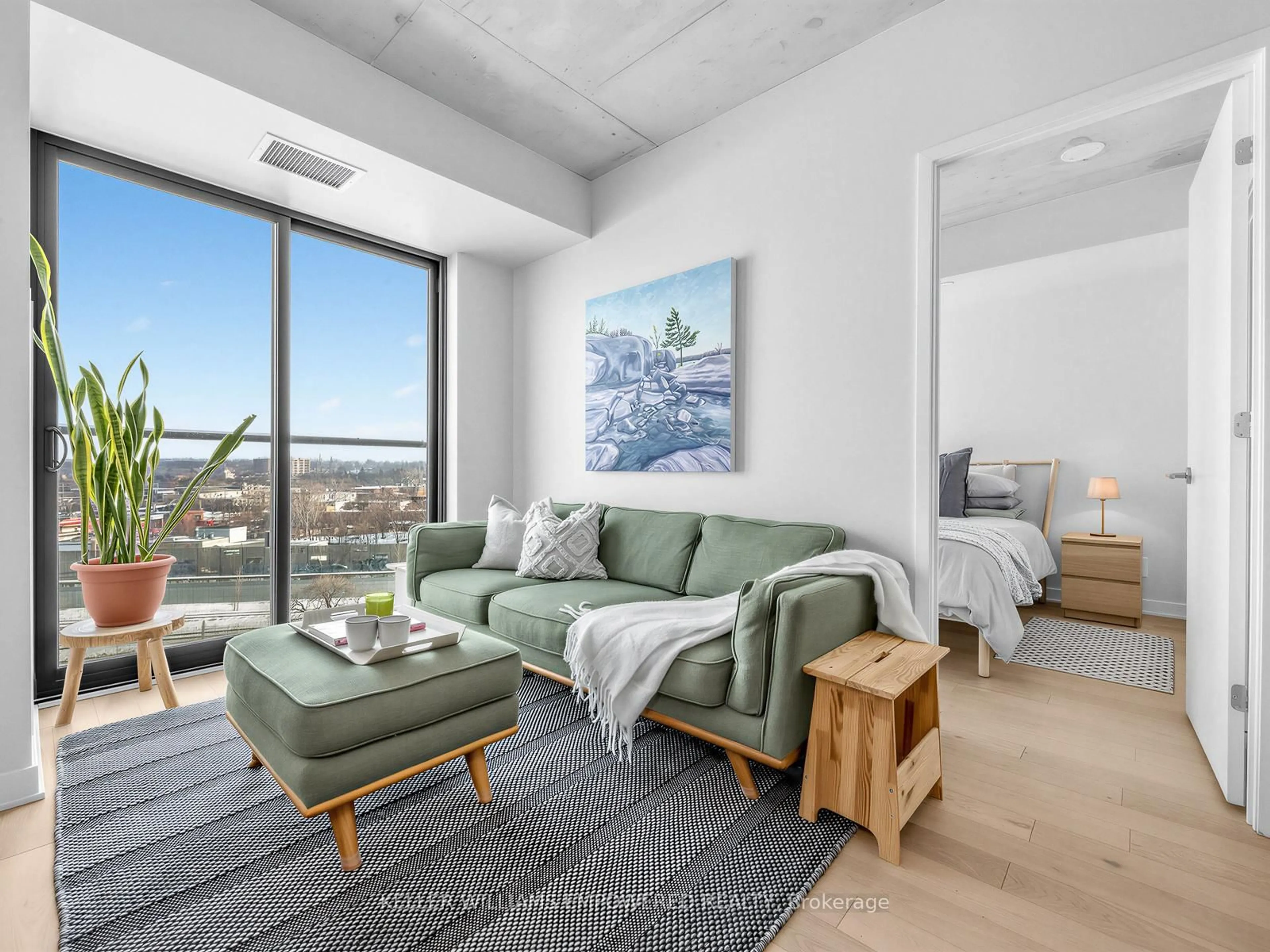 Living room with furniture, unknown for 2720 Dundas St #709, Toronto Ontario M6P 1Y2