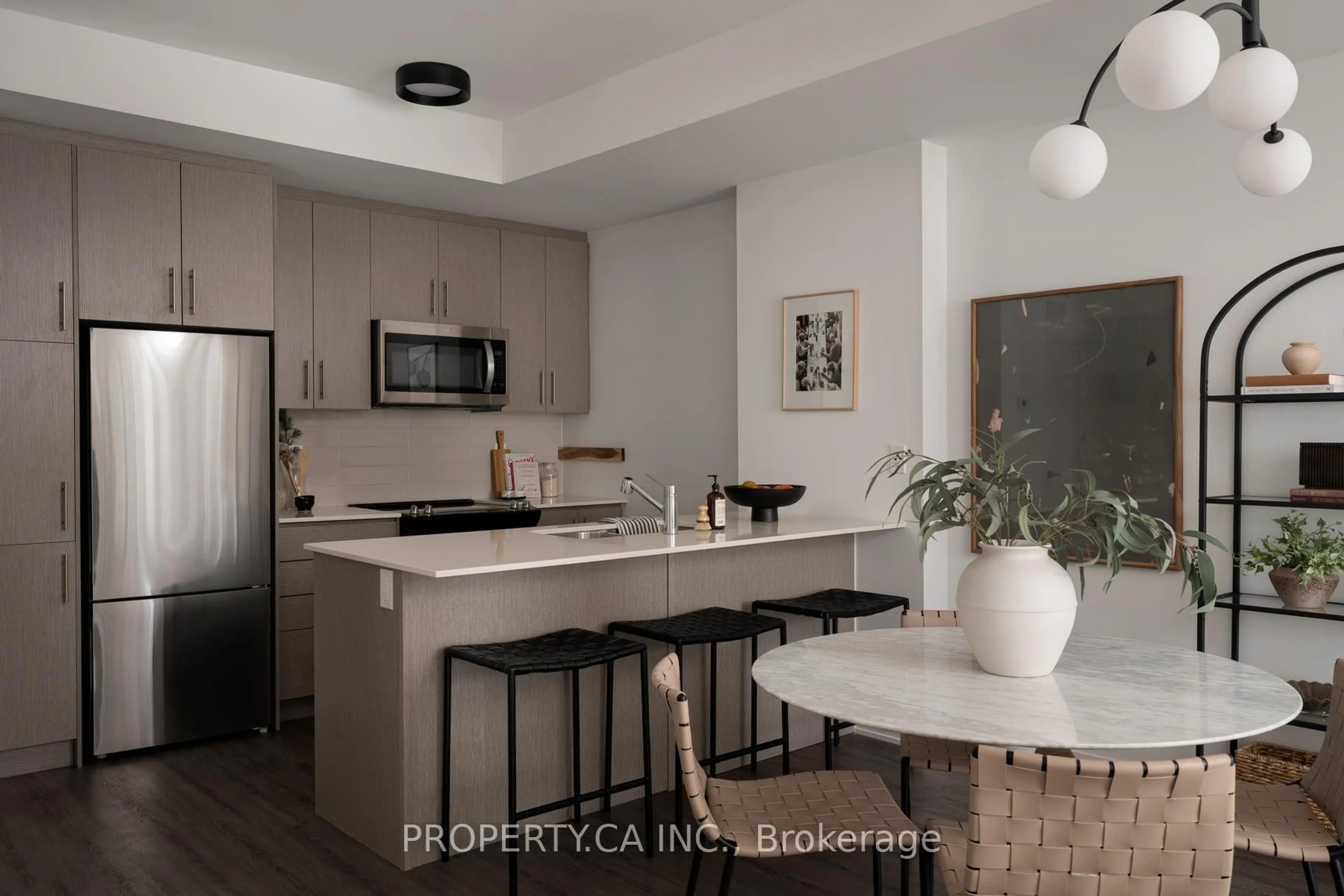 Open concept kitchen, unknown for 40 William Jackson Way #124, Toronto Ontario M8V 0J7