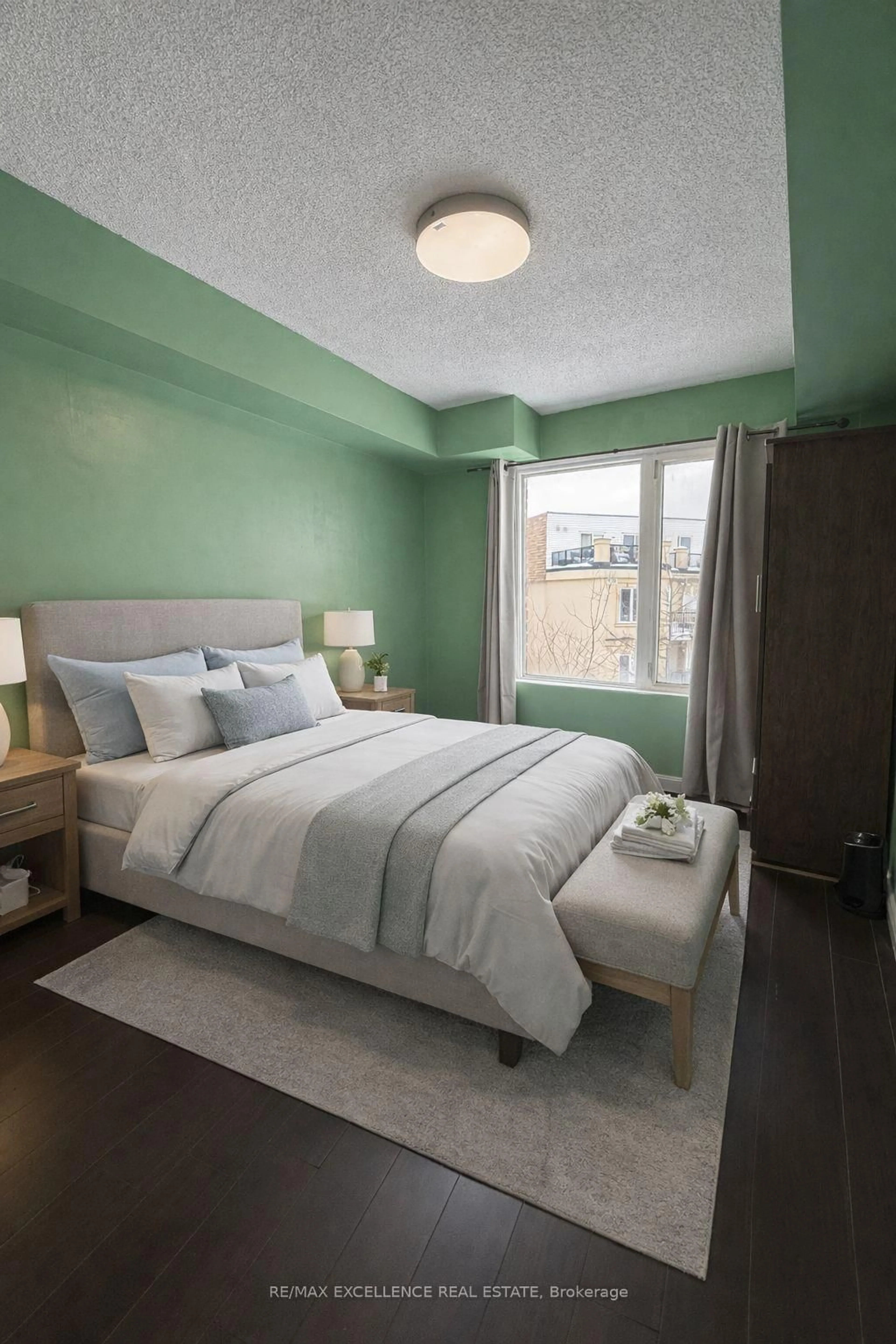 Bedroom with bed, unknown for 3043 Finch Ave #2033, Toronto Ontario M9M 0A4