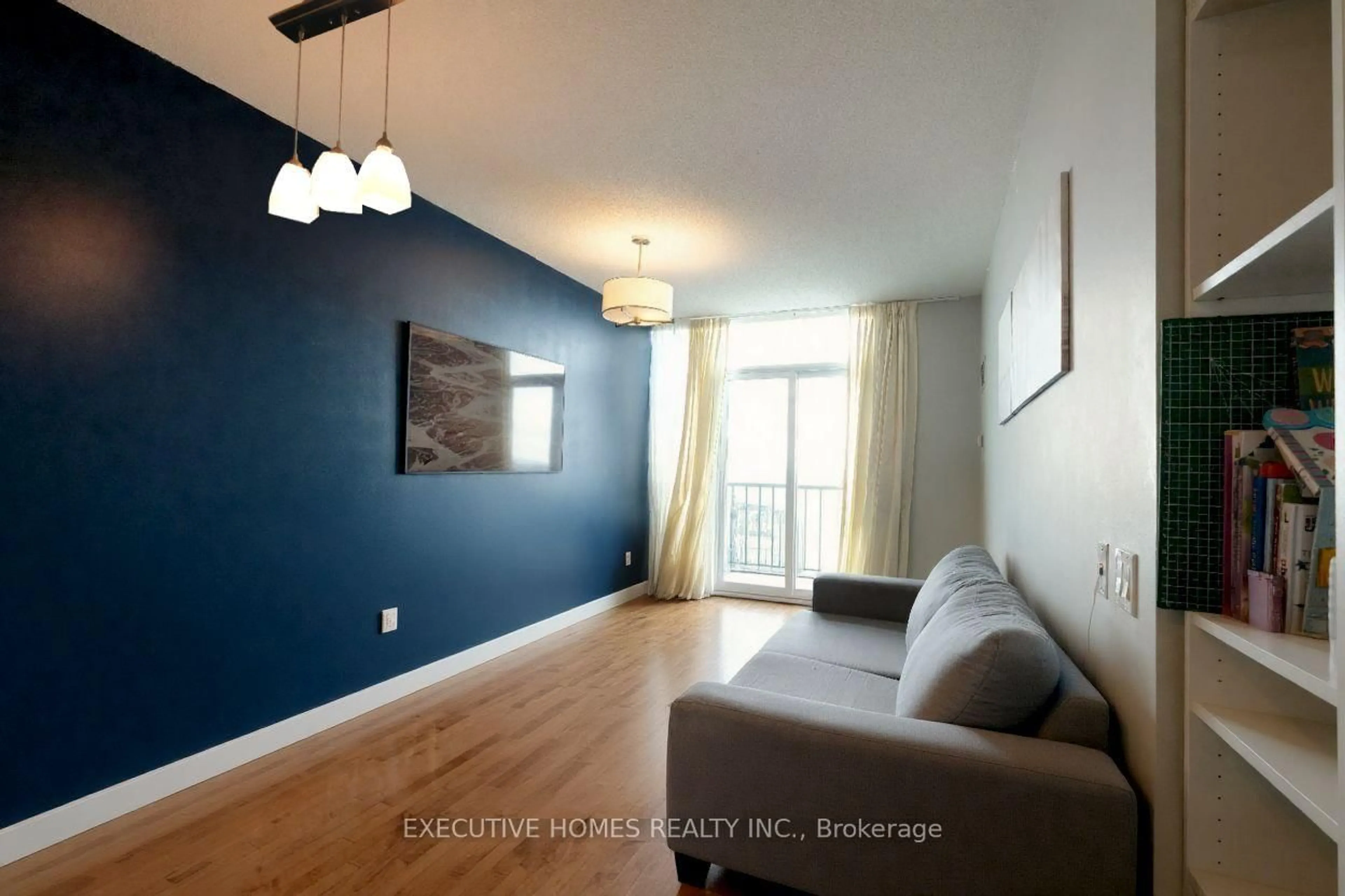 Living room with furniture, wood/laminate floor for 225 Sherway Gardens Rd #Ph101, Toronto Ontario M9C 0A3