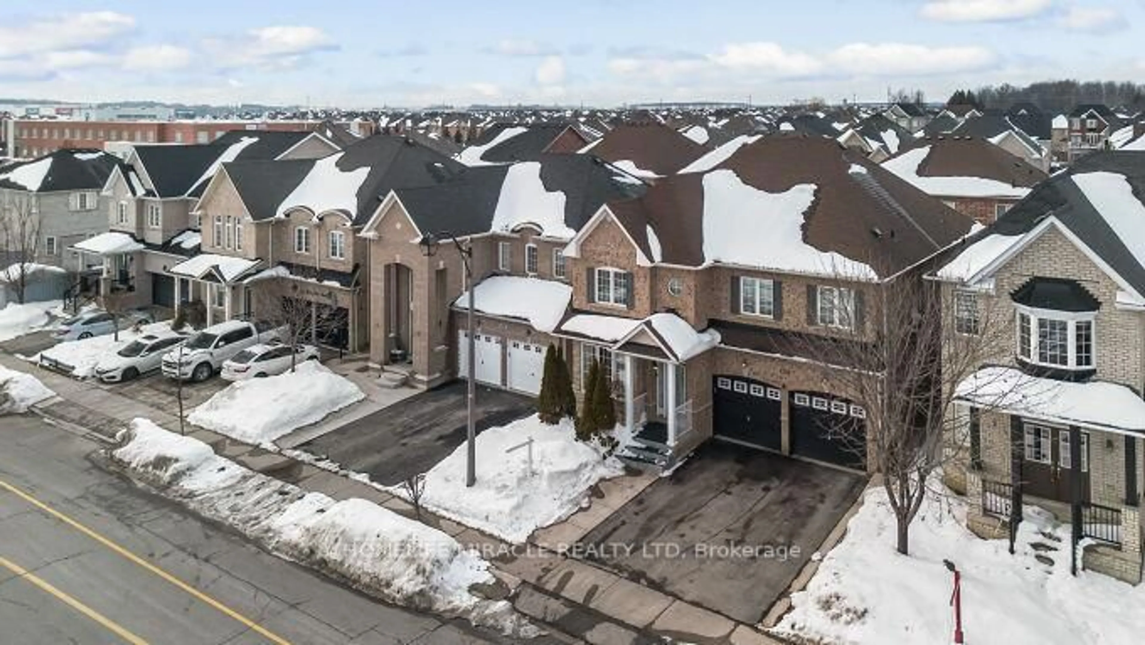 A pic from outside/outdoor area/front of a property/back of a property/a pic from drone, street for 430 Father Tobin Rd, Brampton Ontario L6R 0S2