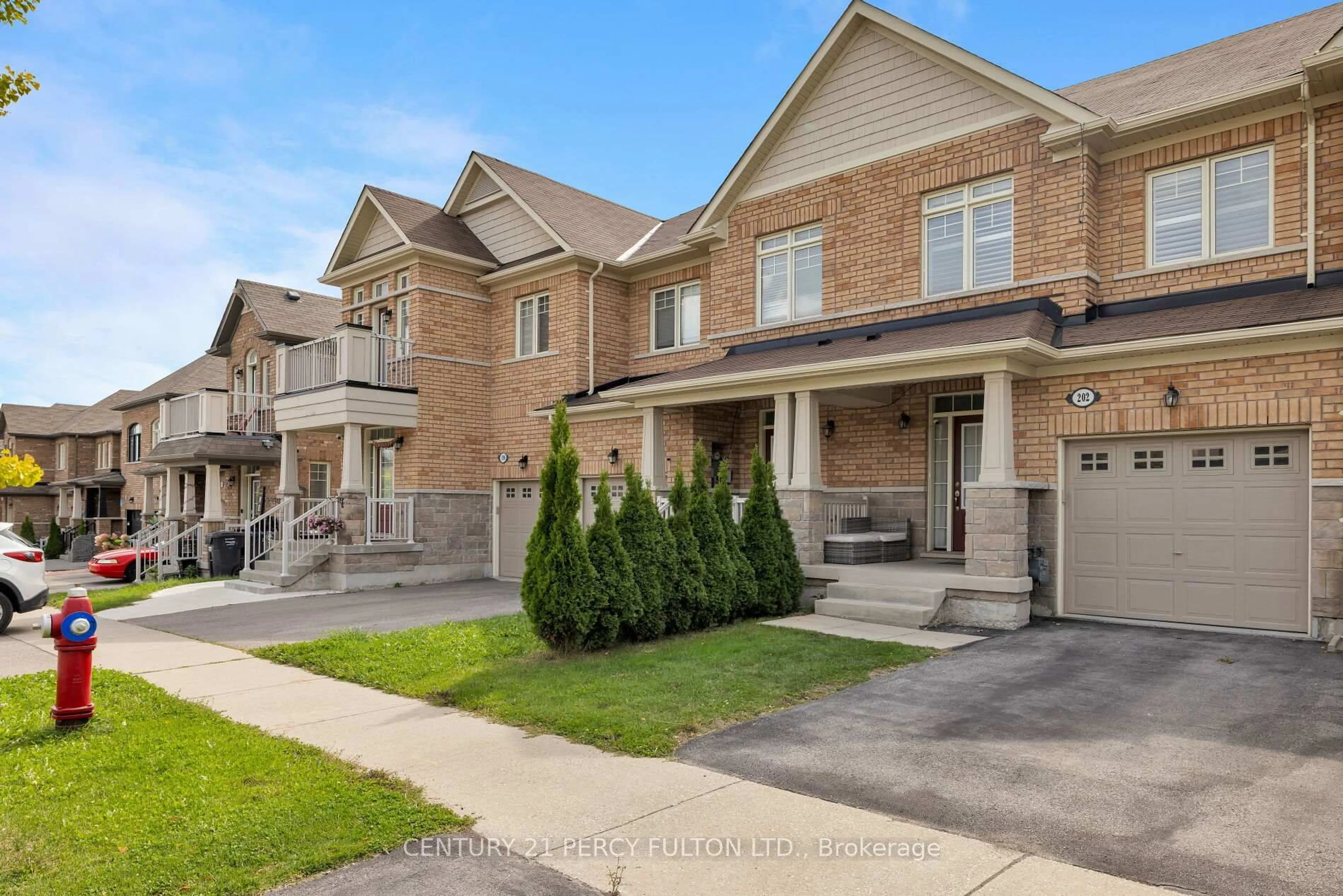 Home with brick exterior material, street for 202 Sky Harbour Dr, Brampton Ontario L6Y 2Z7