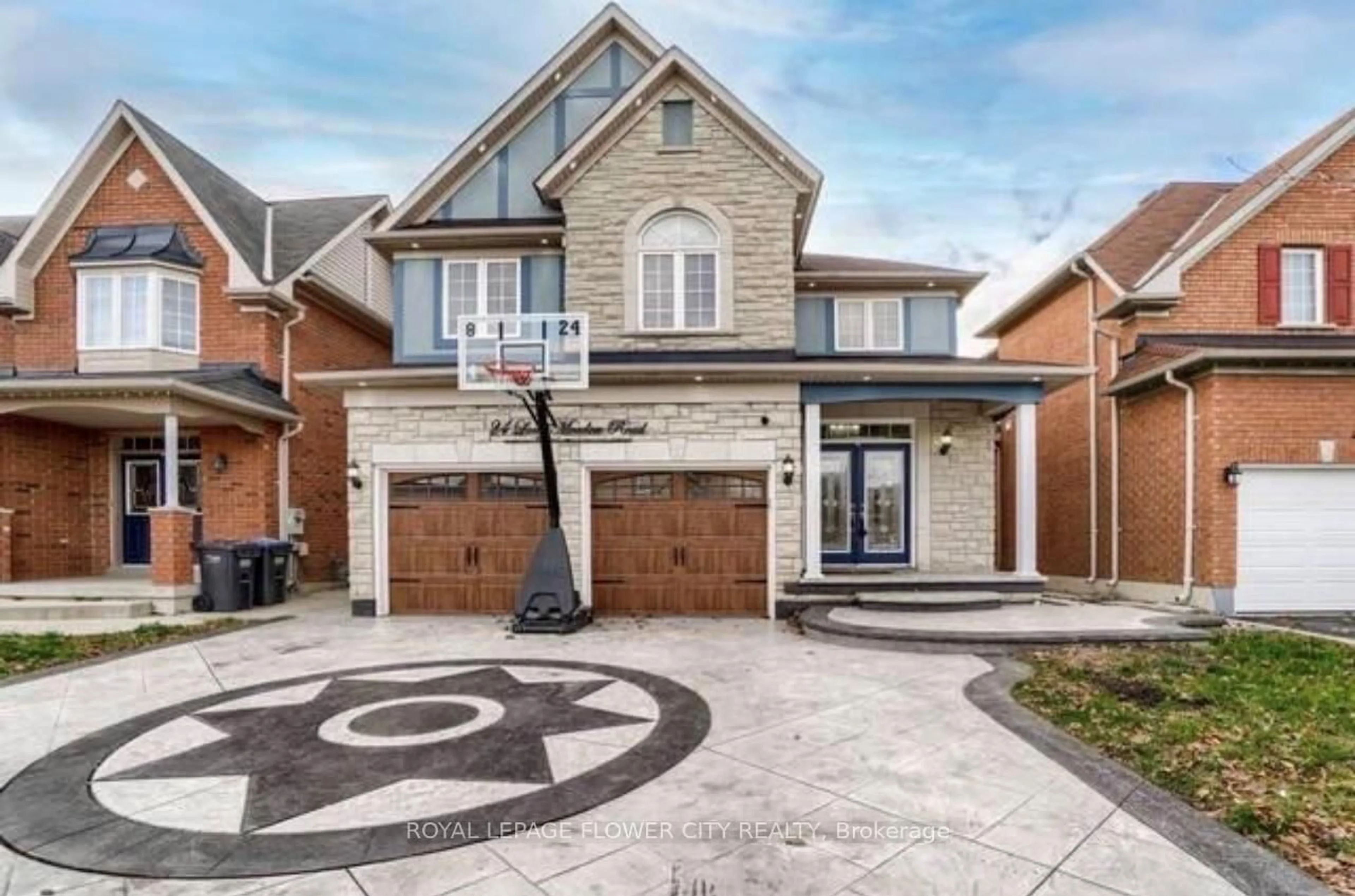 Home with brick exterior material, street for 24 Long Meadow Rd, Brampton Ontario L6P 2A2