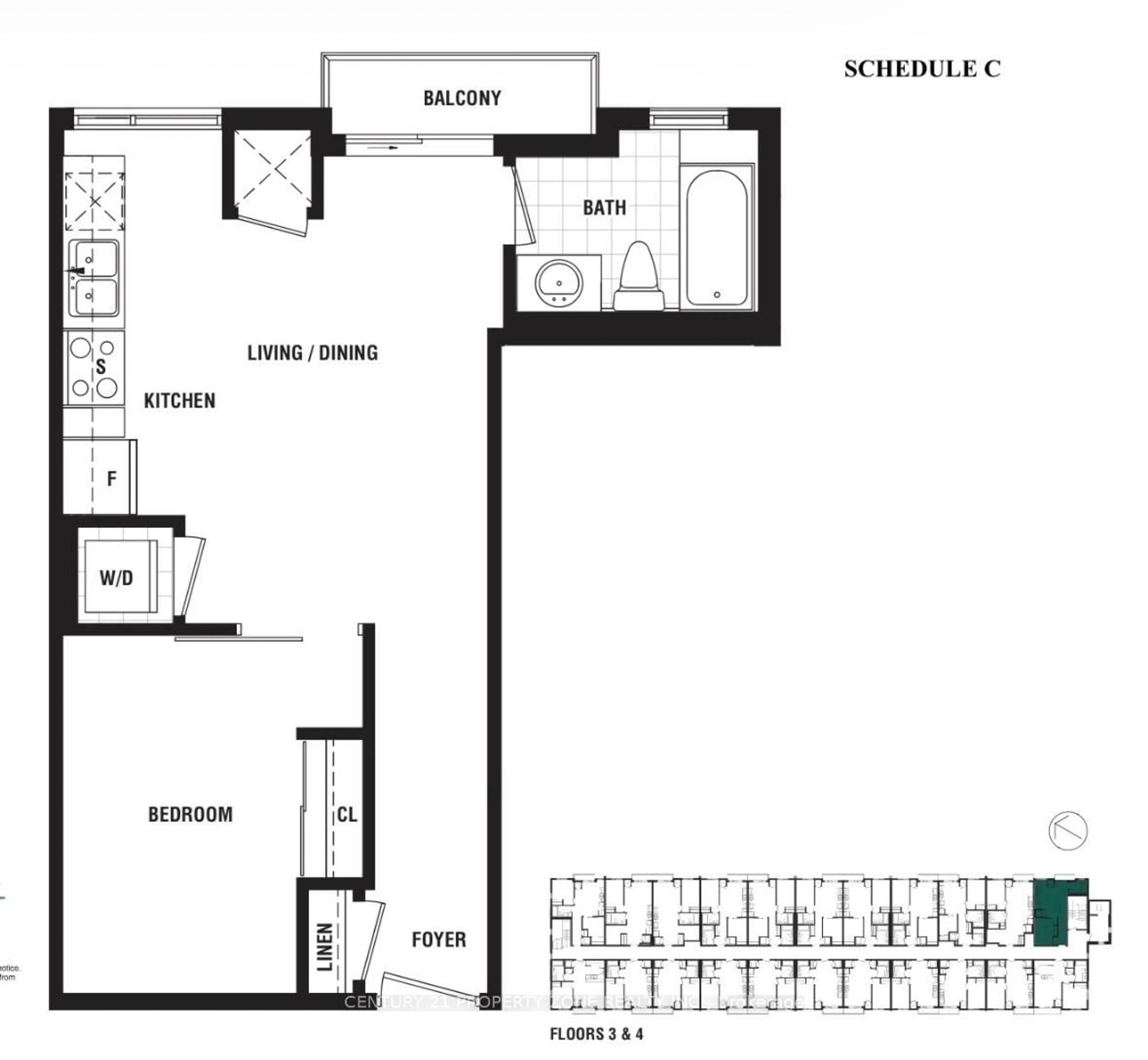 Floor plan for 3401 Ridgeway Dr #301, Mississauga Ontario L5L 5T3