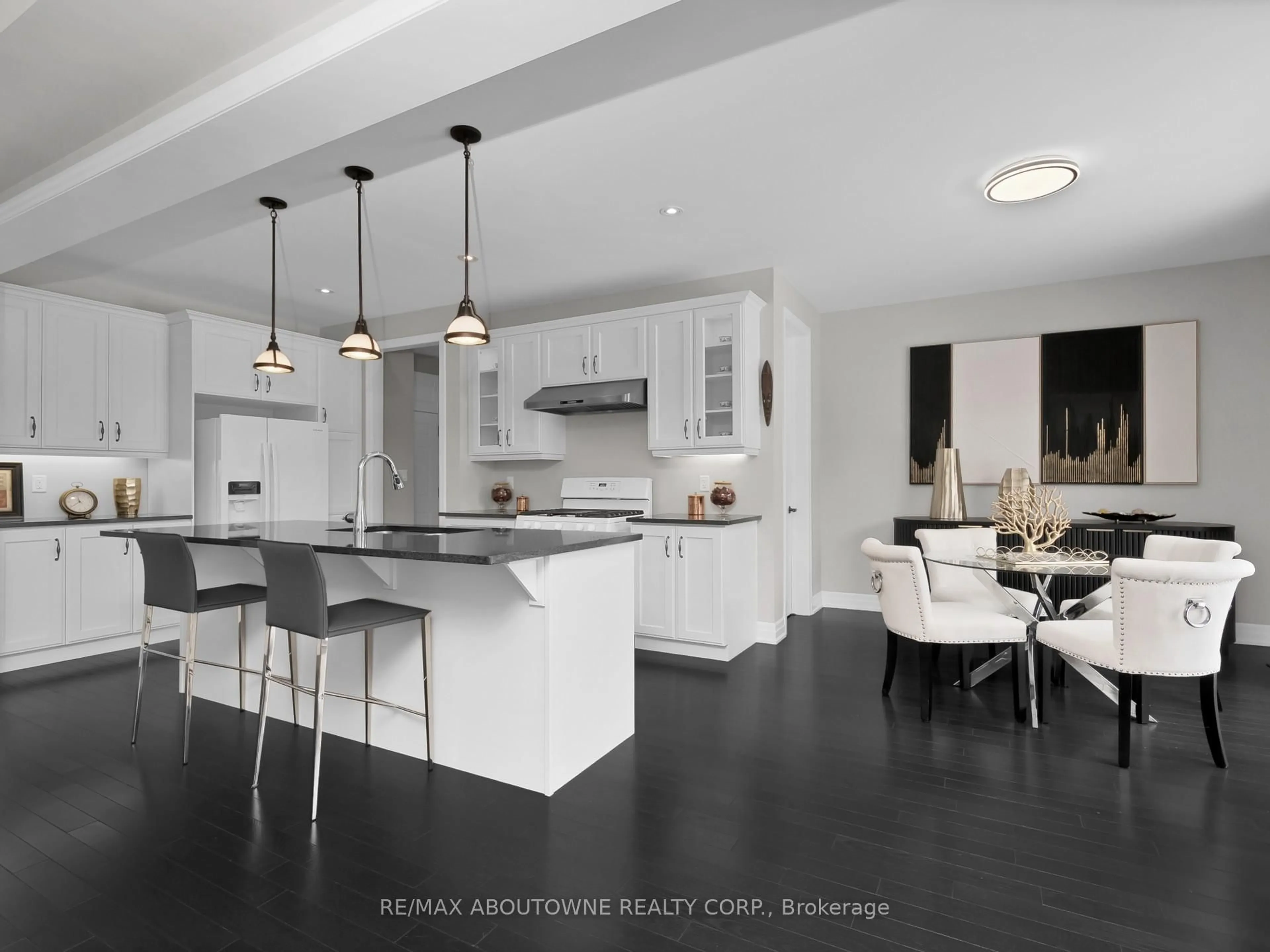 Open concept kitchen, ceramic/tile floor for 282 Bethpage Dr, Oakville Ontario L6M 5K9