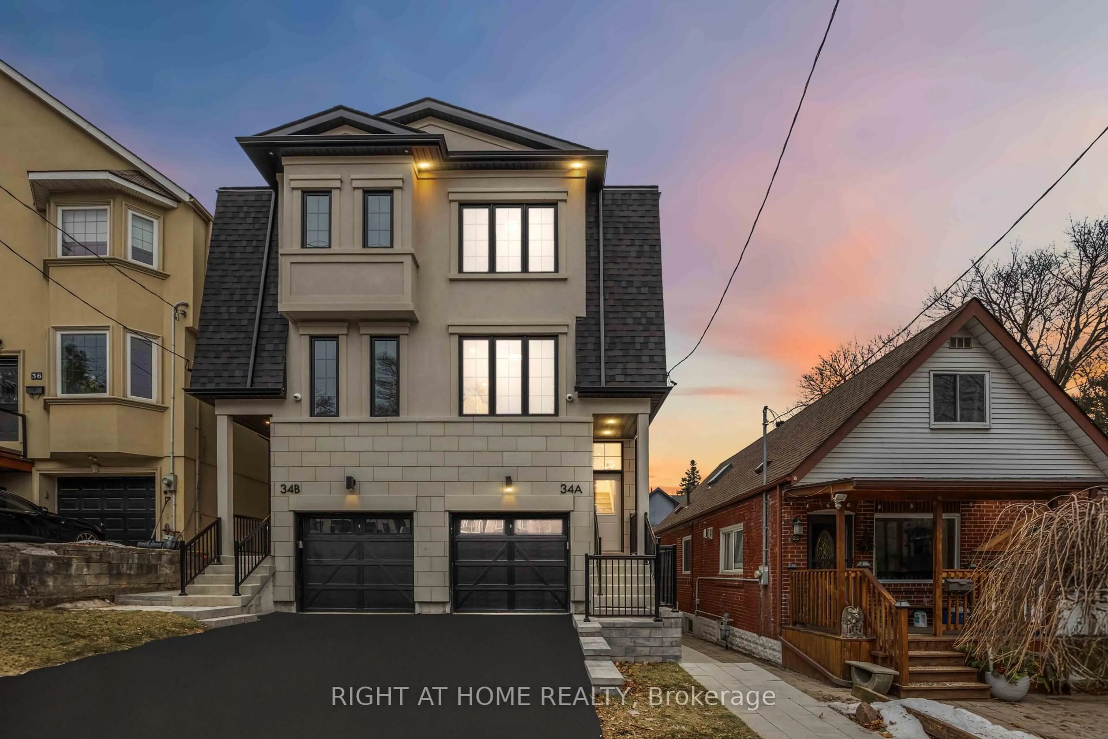 Home with brick exterior material, street for 34A Morningside Ave, Toronto Ontario M6S 1C4