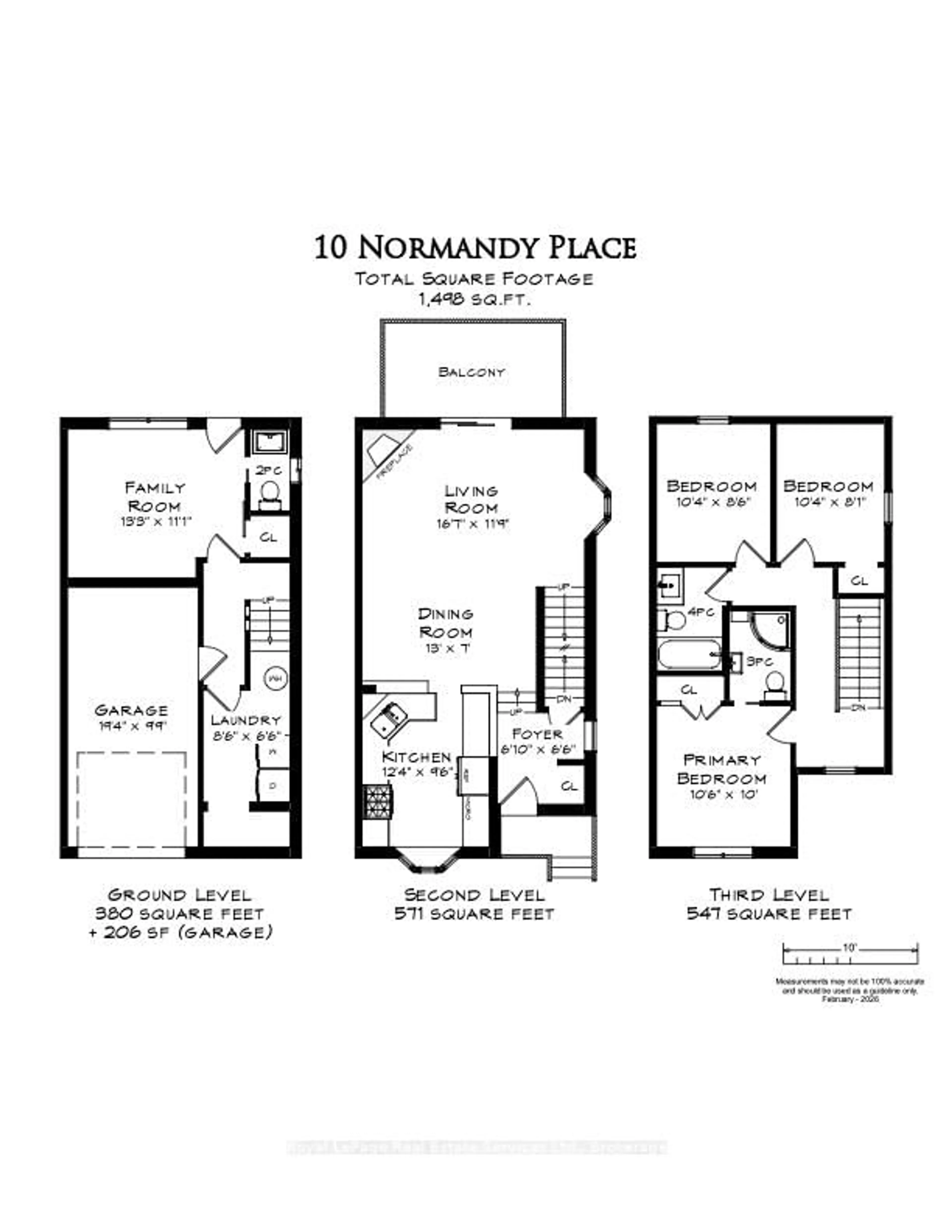 Floor plan for 10 Normandy Pl, Oakville Ontario L6K 1S1